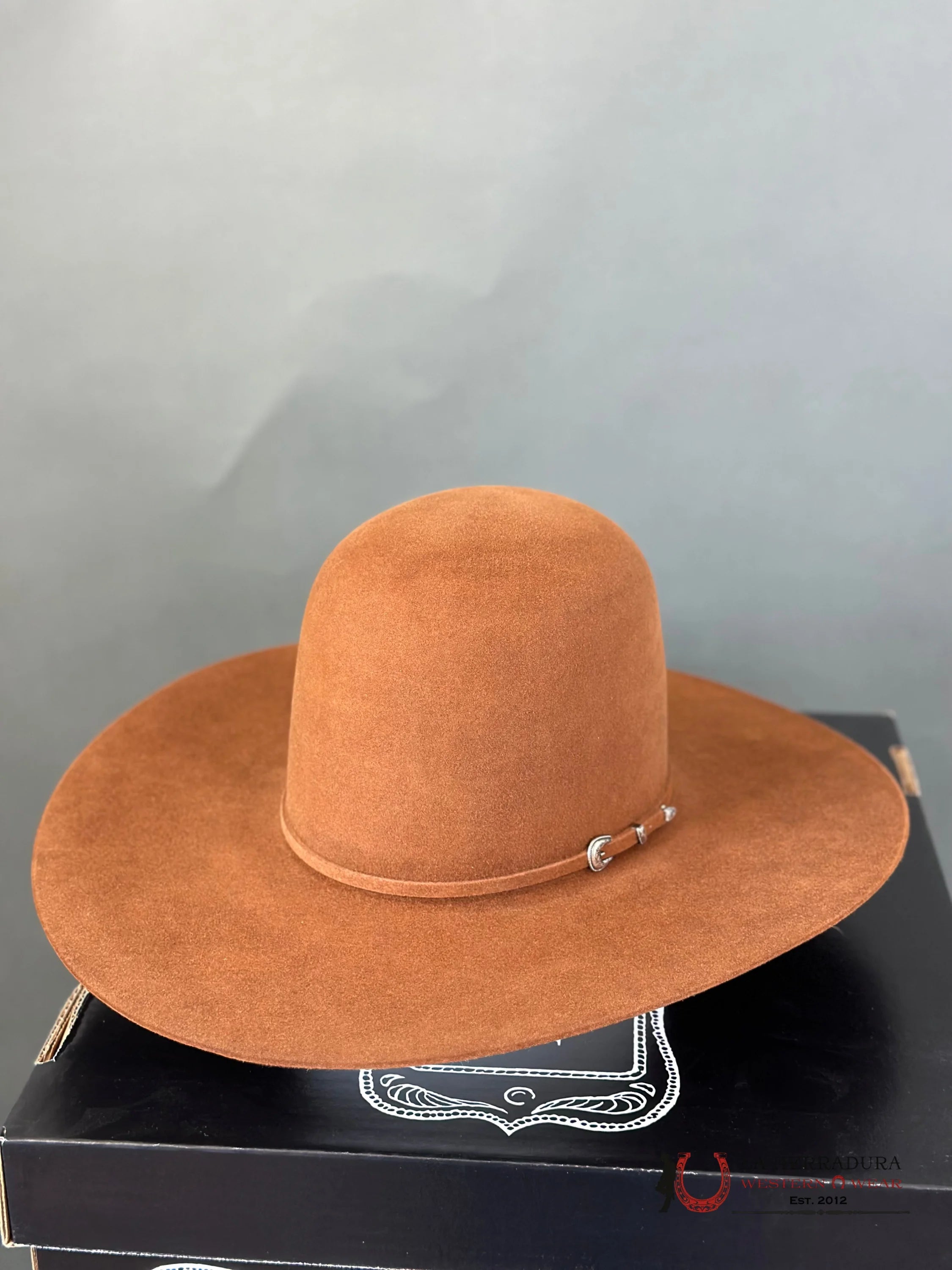 Rodeo King 7X Walnut Open Crown Tejana