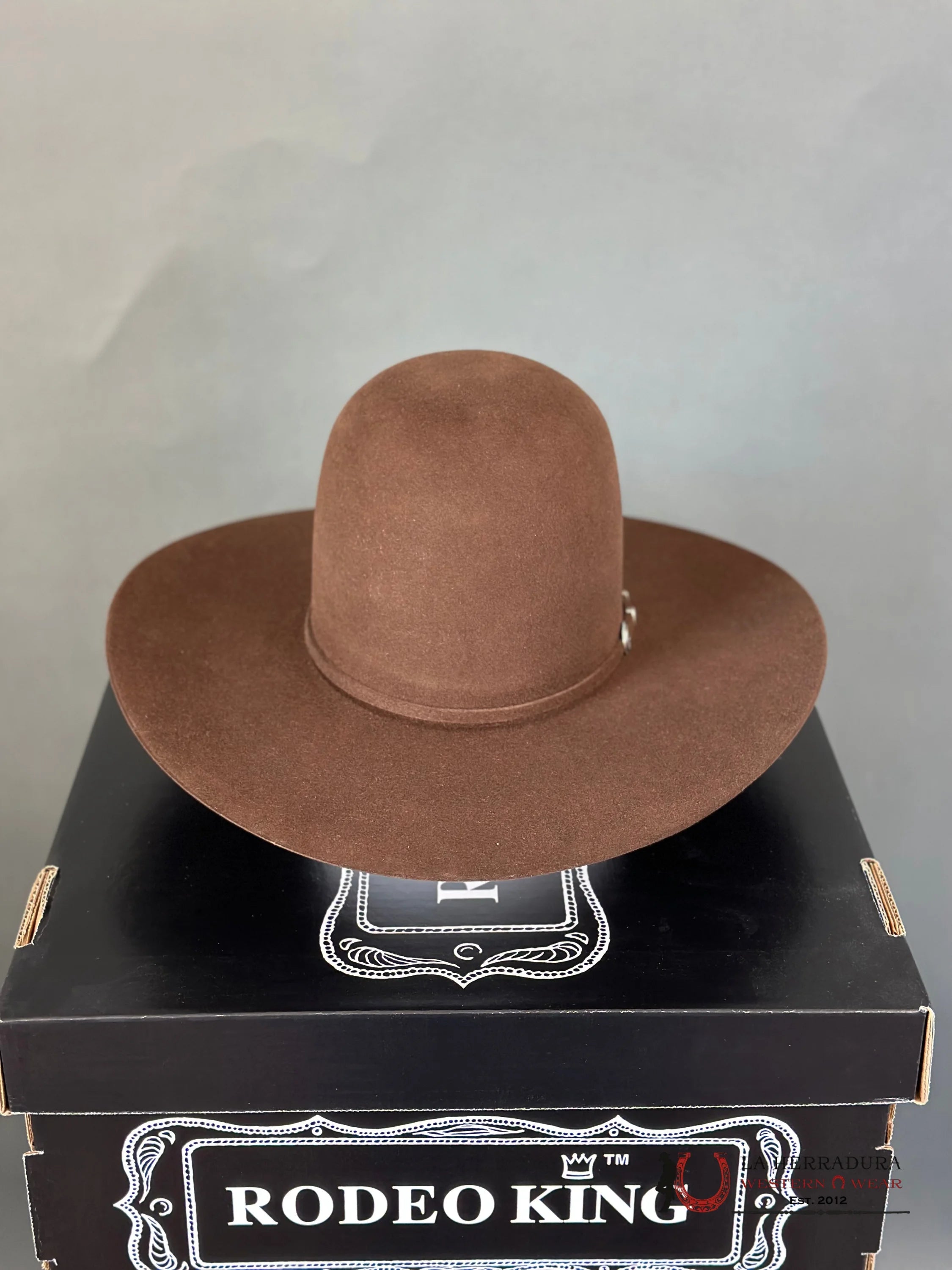 Rodeo King 7X Whiskey Open Crown Tejana