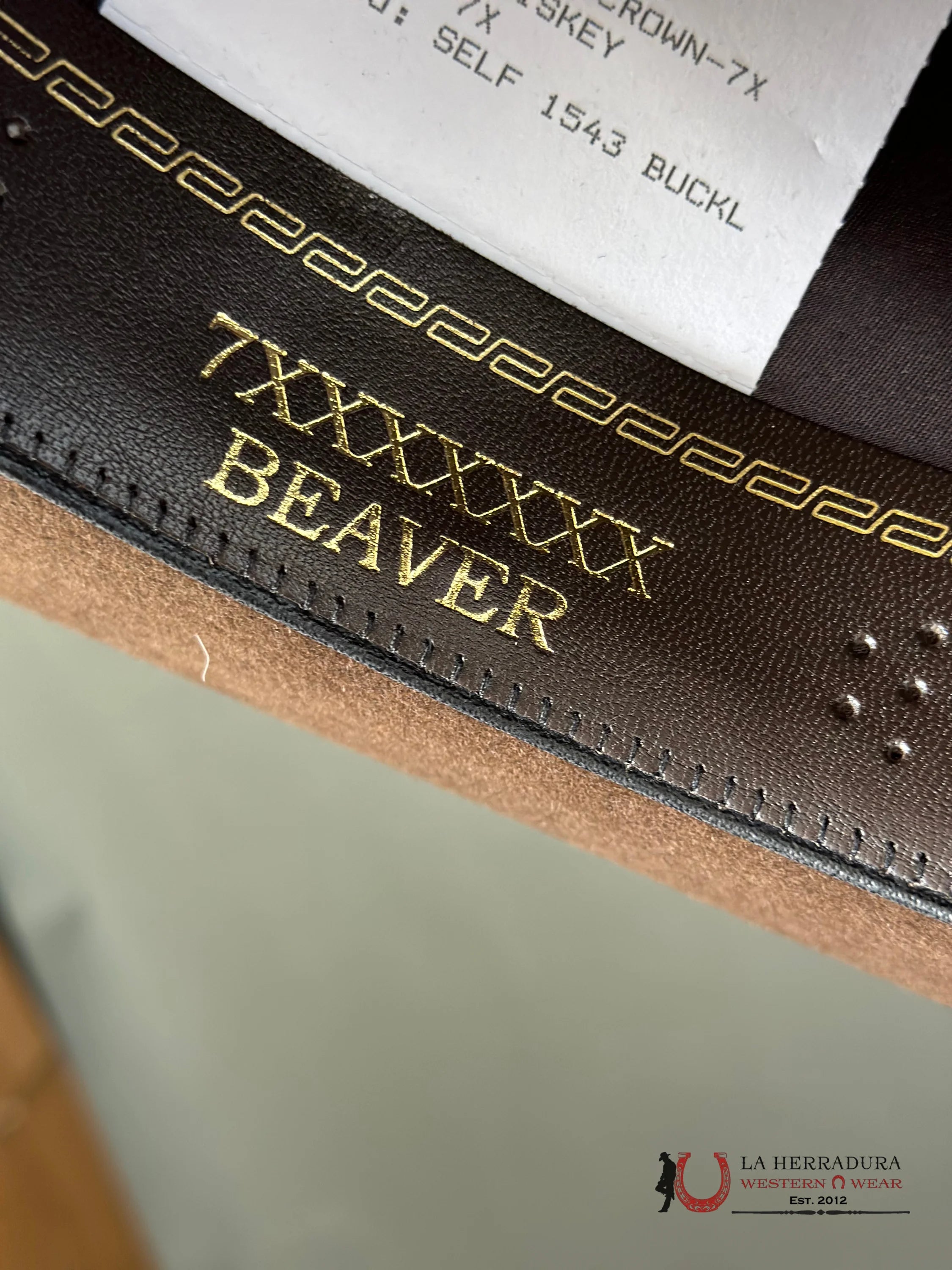 Rodeo King 7X Whiskey Open Crown Tejana