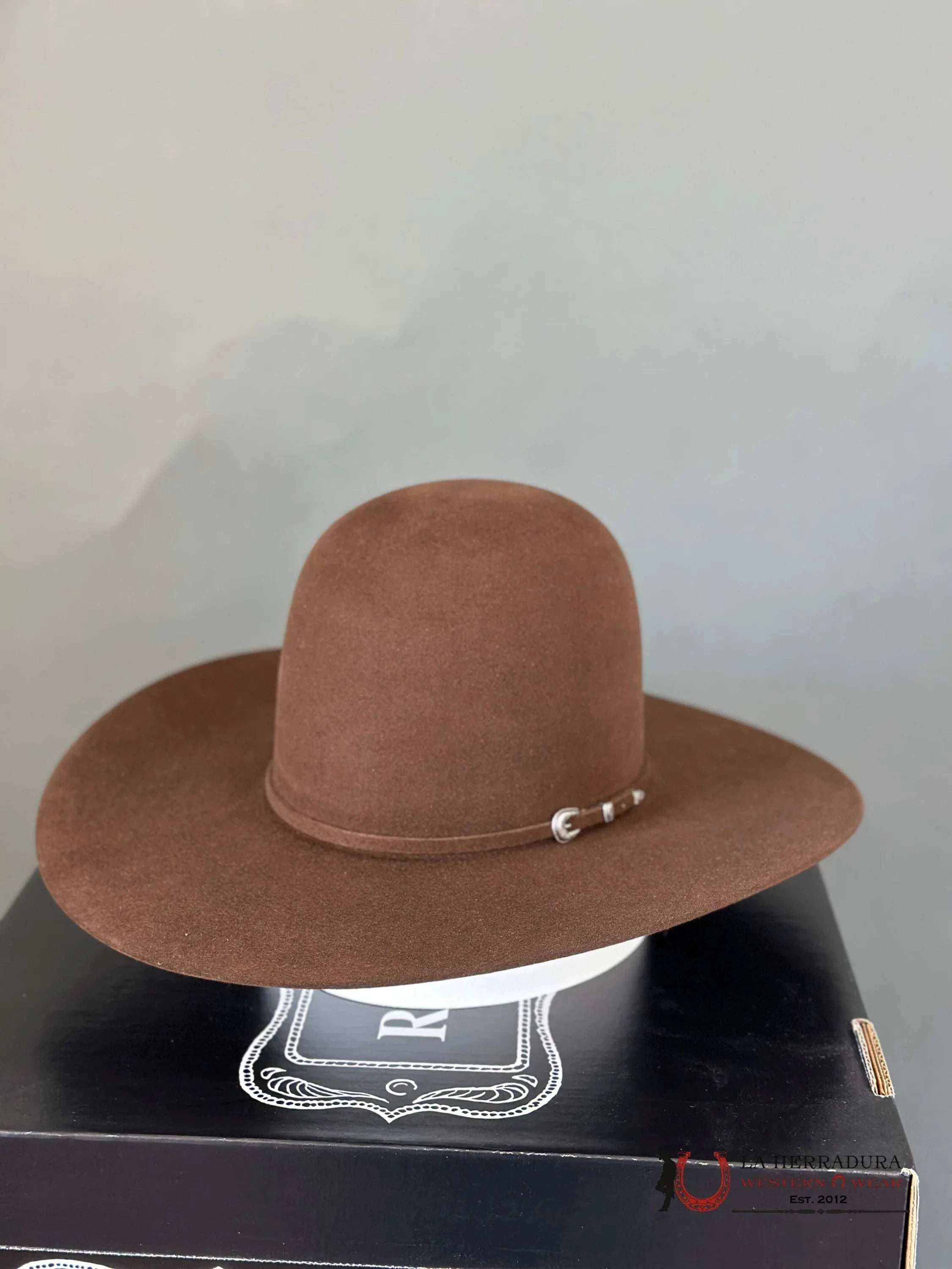 Rodeo King 7X Whiskey Open Crown Tejana