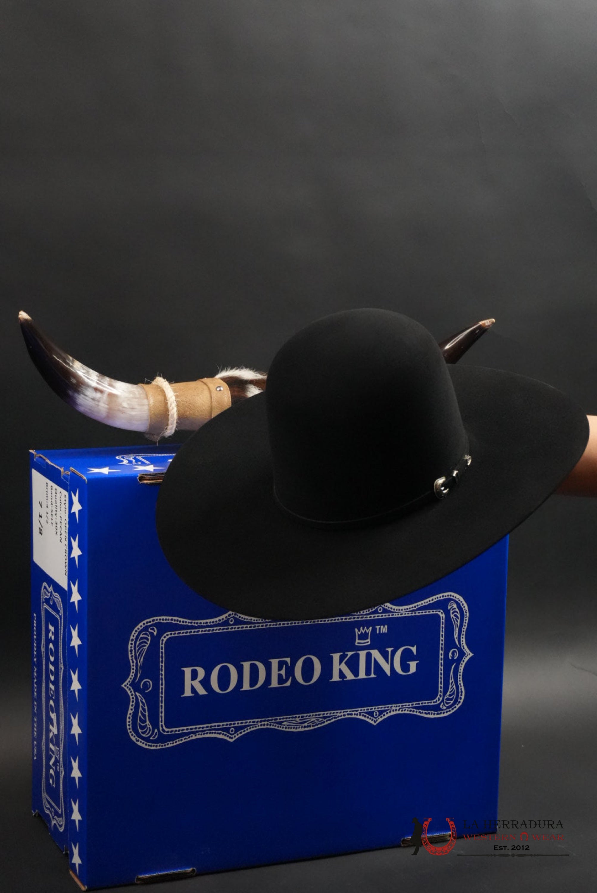 RODEO KING BLACK 30X OPEN CROWN TEJANA