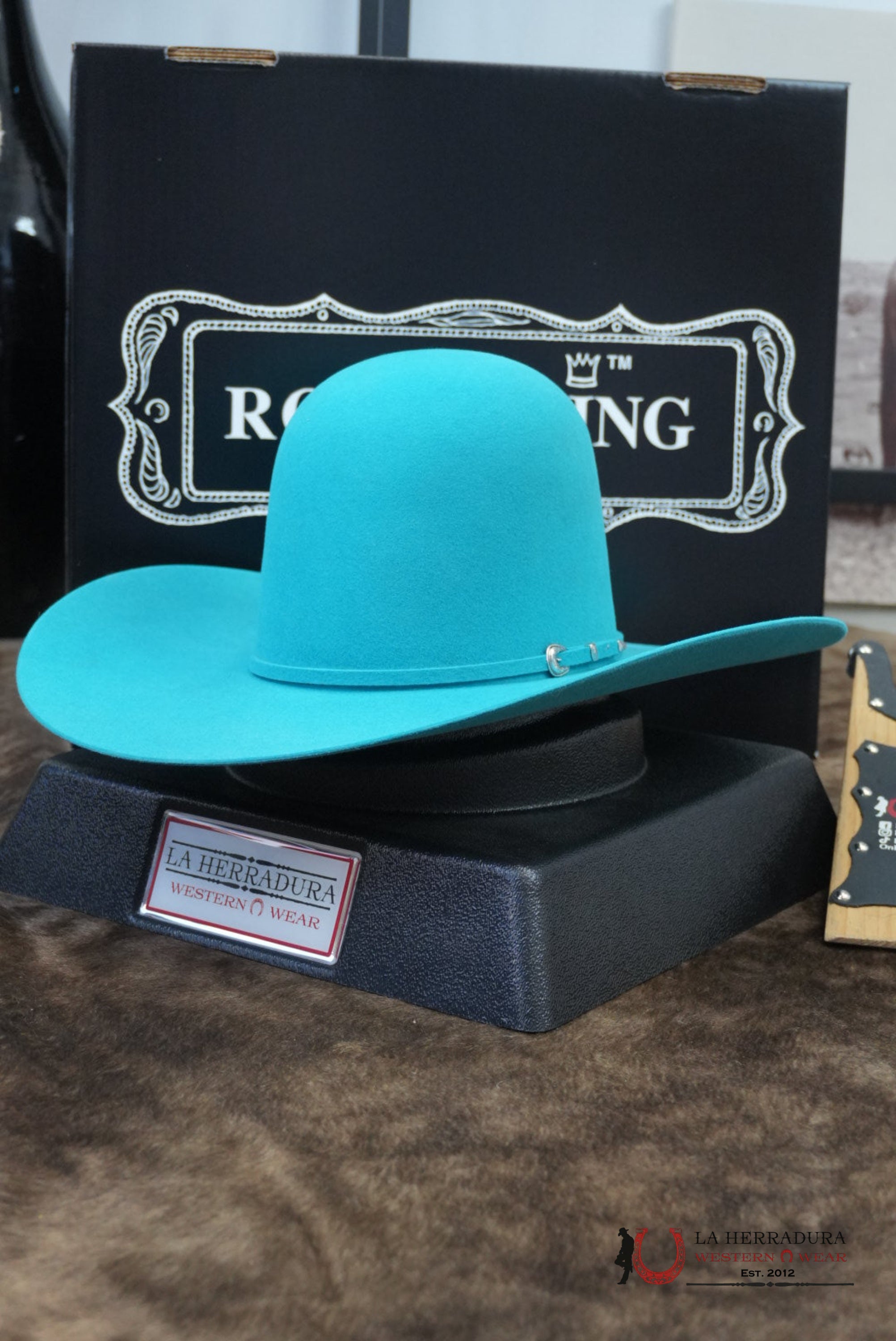 Rodeo King Open Crown Turquoise 7x TEJANA