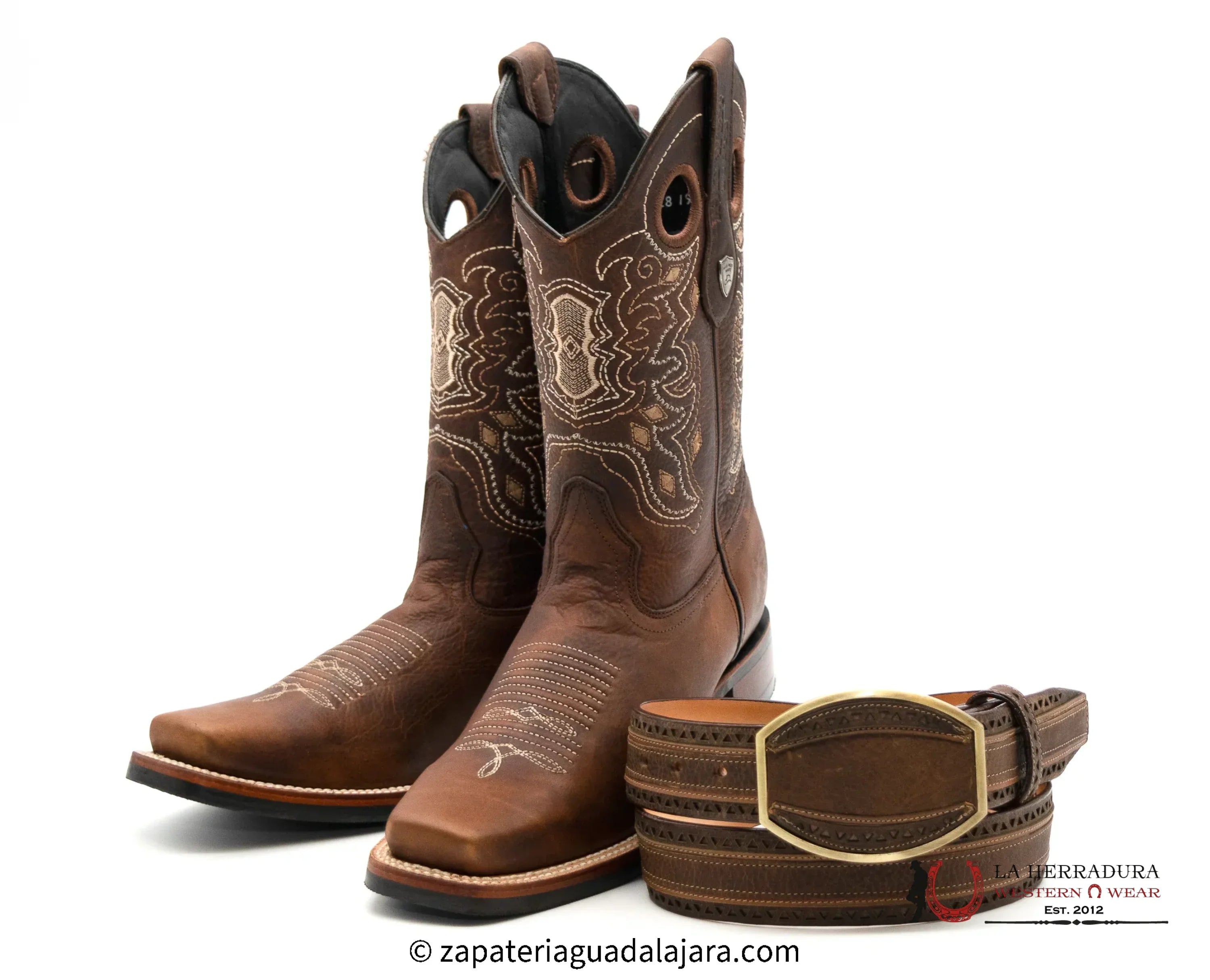 RODEO SQUARE TOE RAGE WALNUT SOLE- 28189940 BOTAS HOMBRES