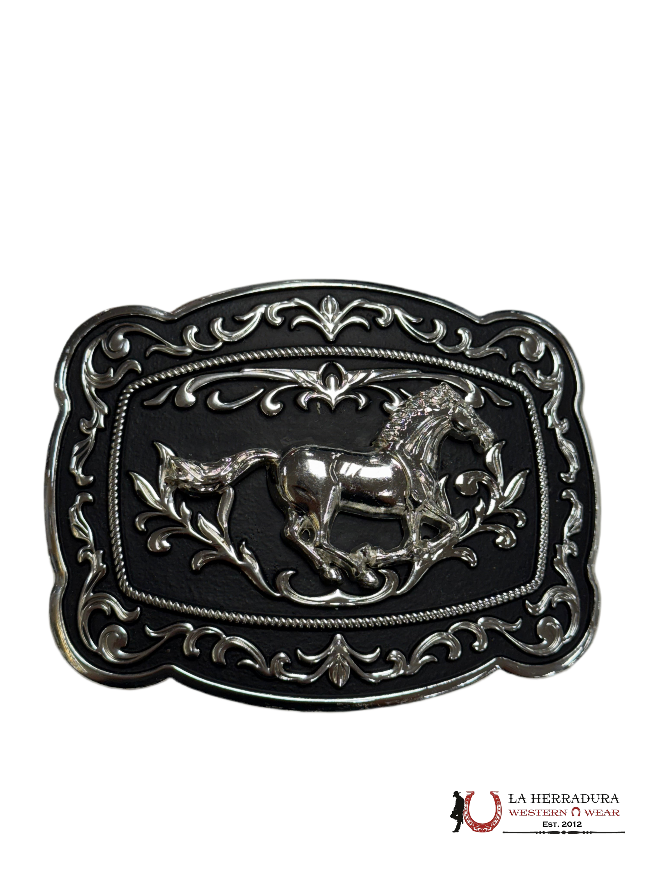ROUND HORSE BLACK INSIDE RAMAS ACCESORIOS
