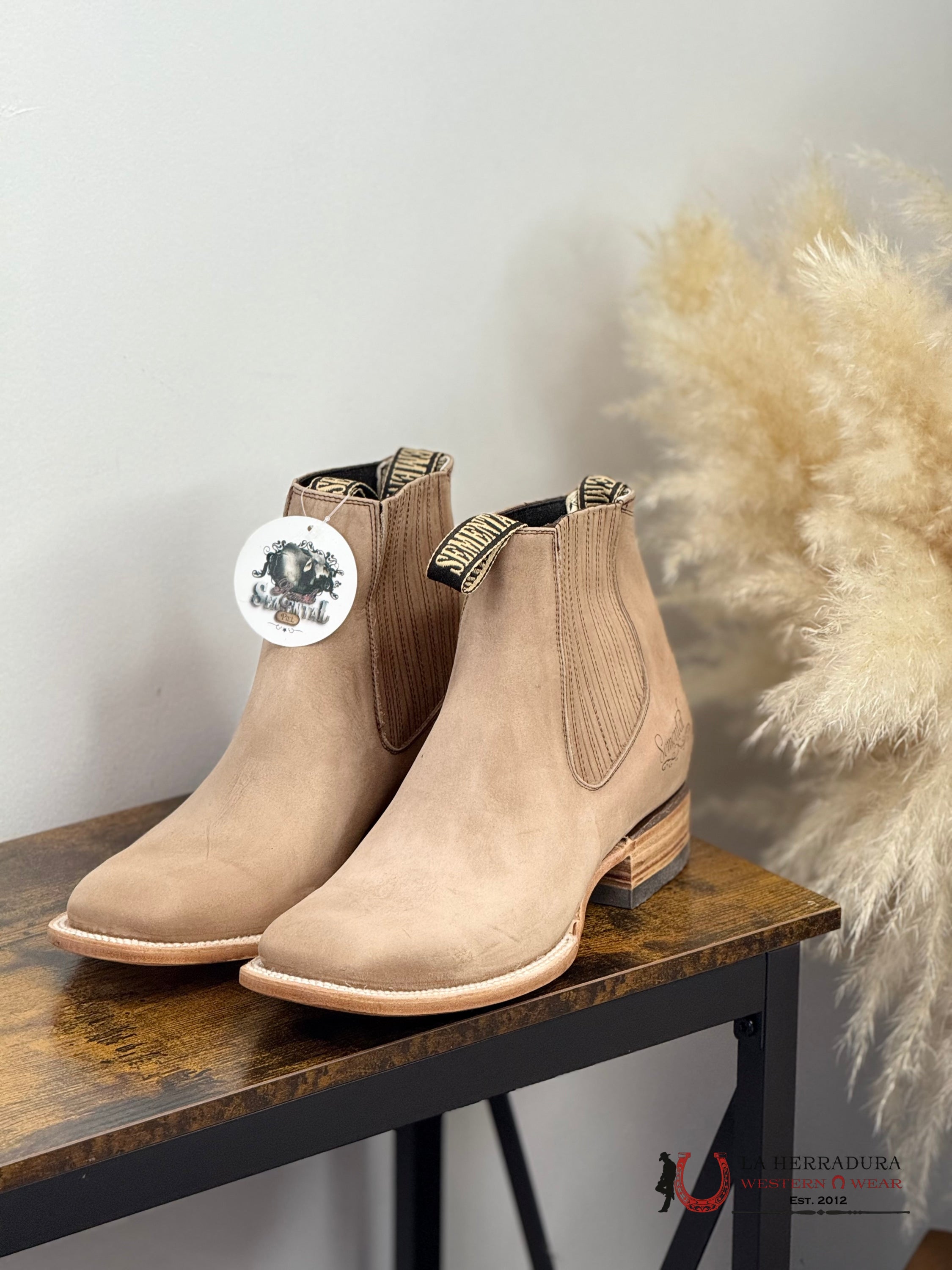 SEMENTAL SHORT BOOT RODEO NOBUCK NOGAL -RSBA100053 BOTAS HOMBRES