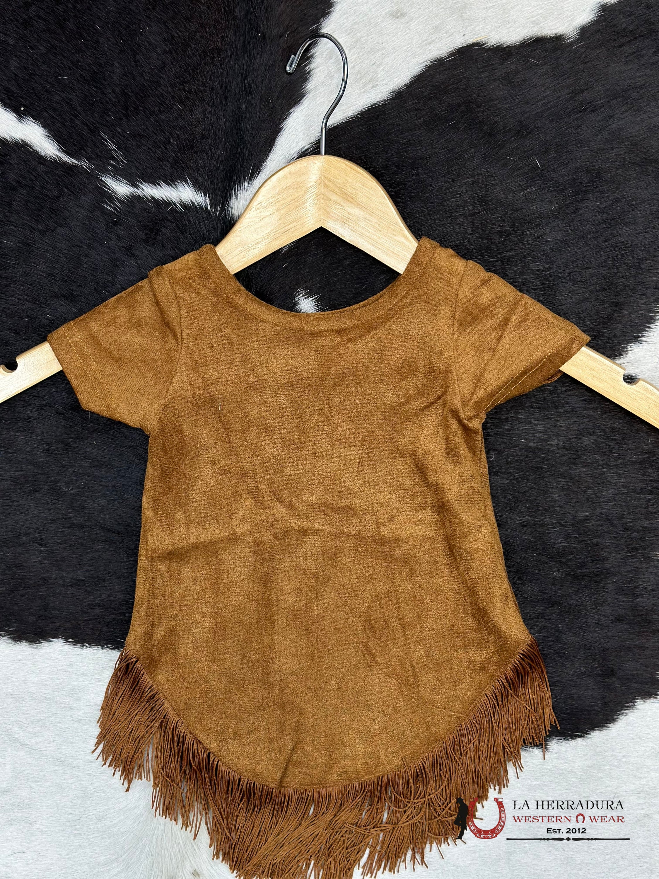 Shea Baby Brown Suede Dress Fringe Niños