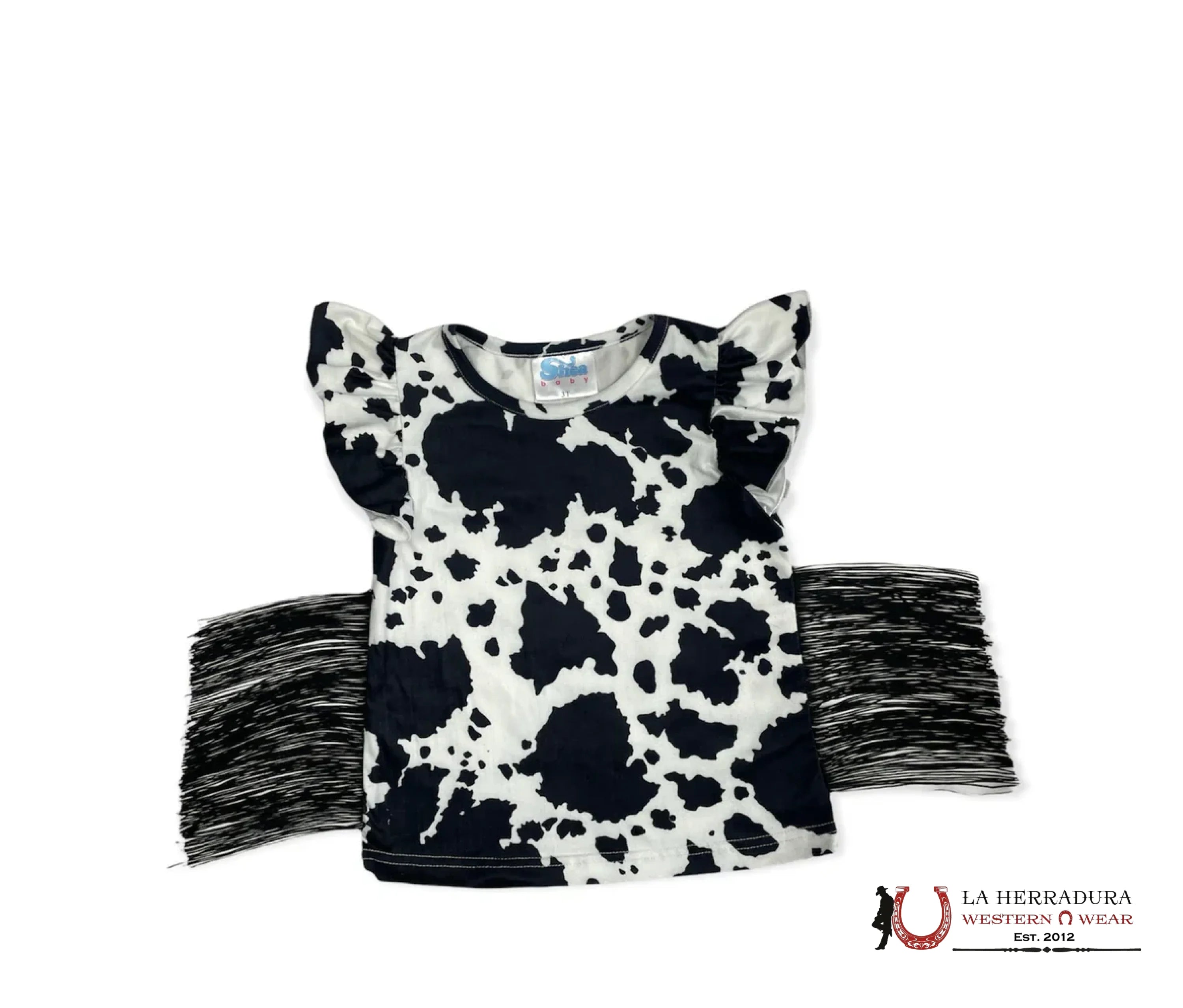 SHEA BABY COW PRINT WHITE/BLACK NIÑOS