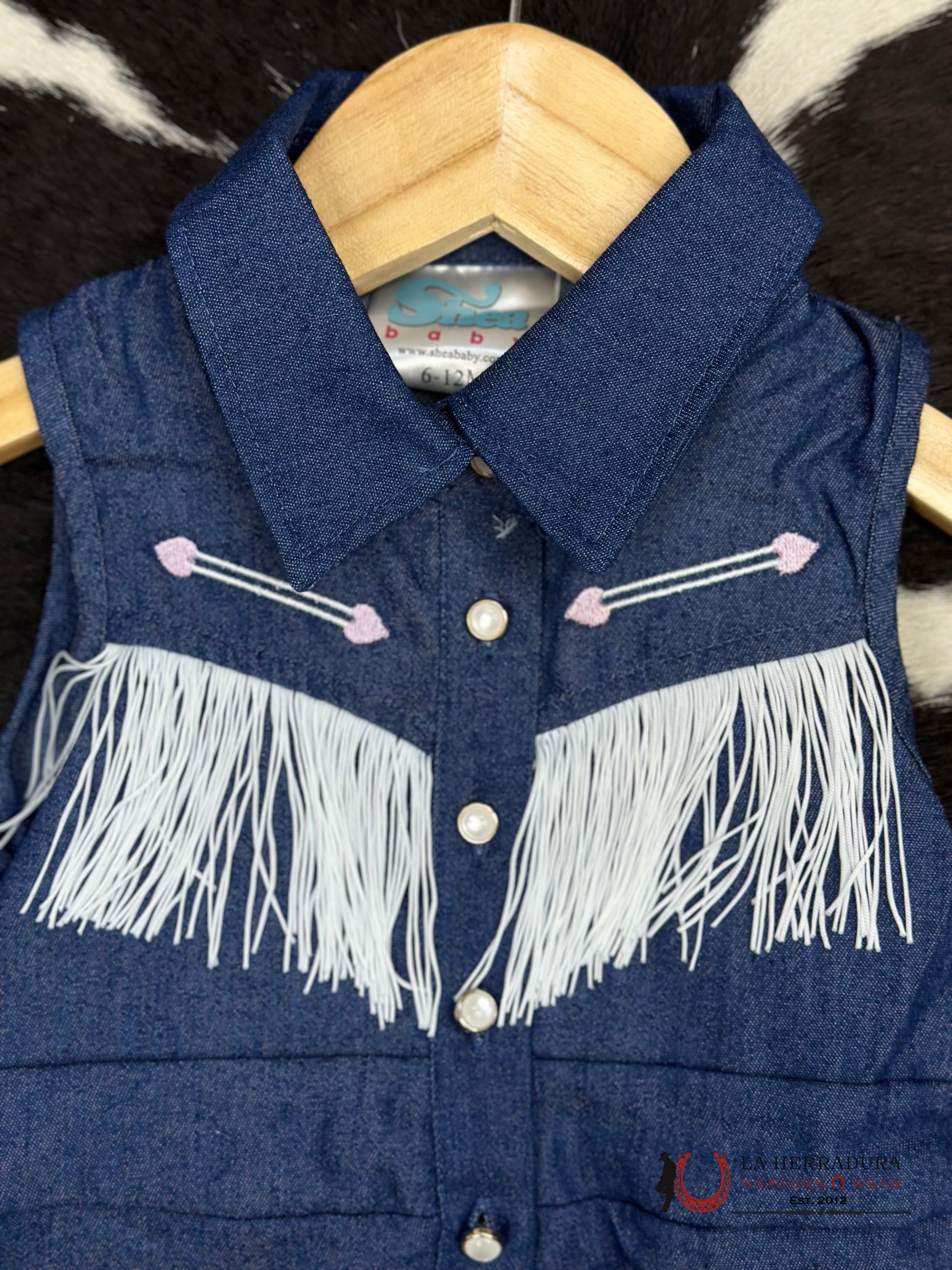 Shea Baby Denim Vintage Romper Niños