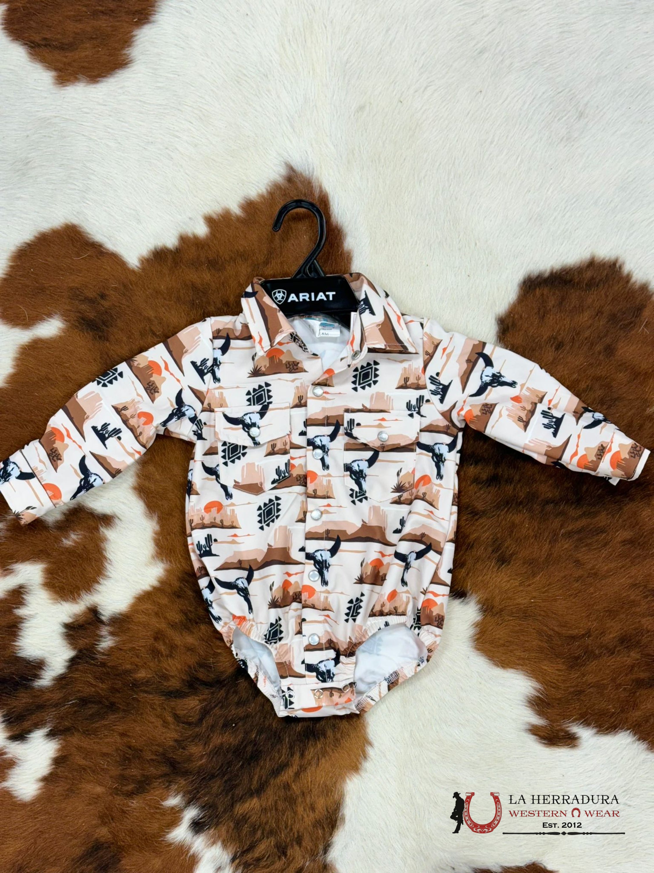 Shea Baby Desert Skyline Long Sleeve Snap Onesie Niños