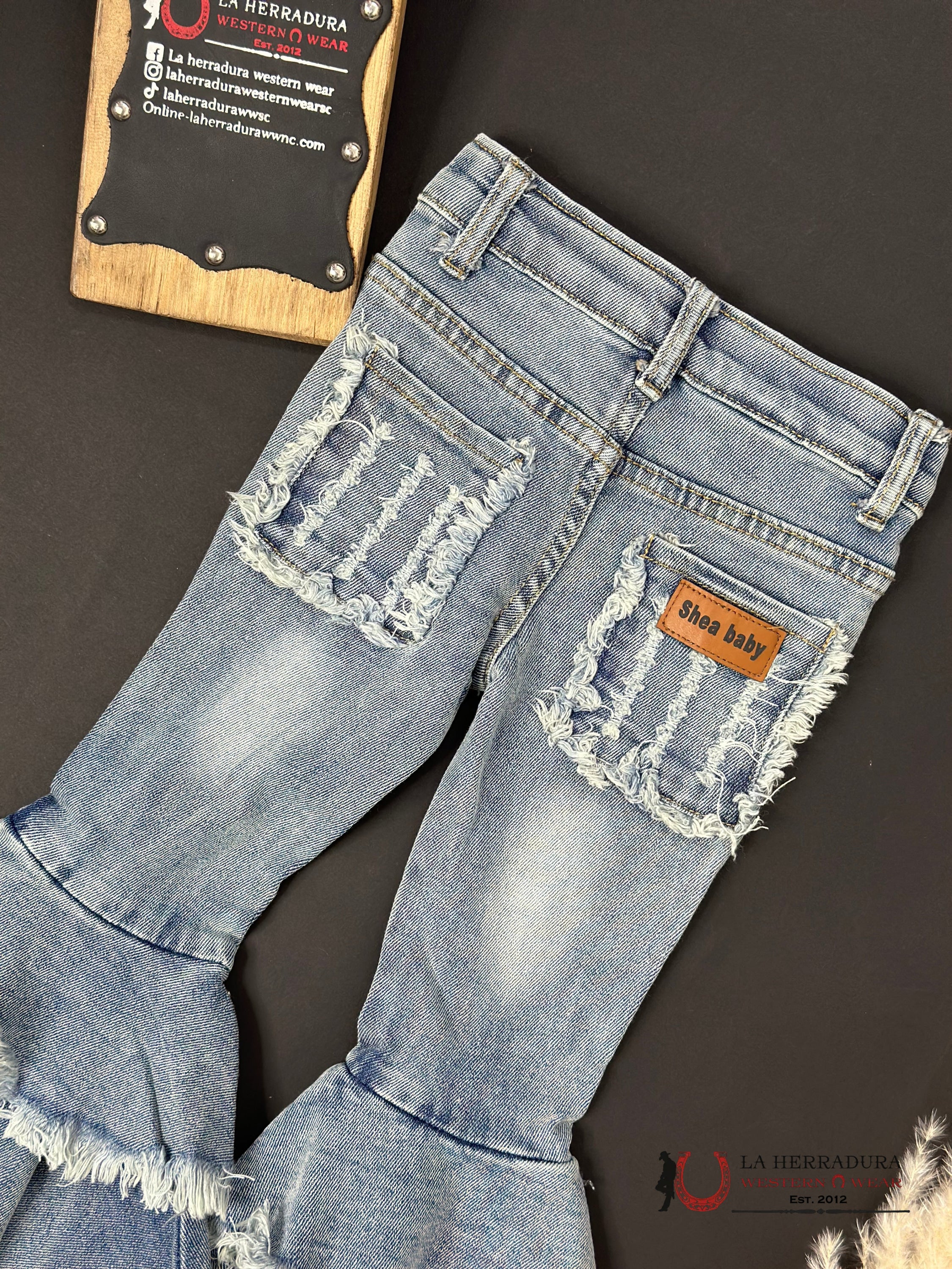 Shea Baby Flare Layer Cut Jeans Niños