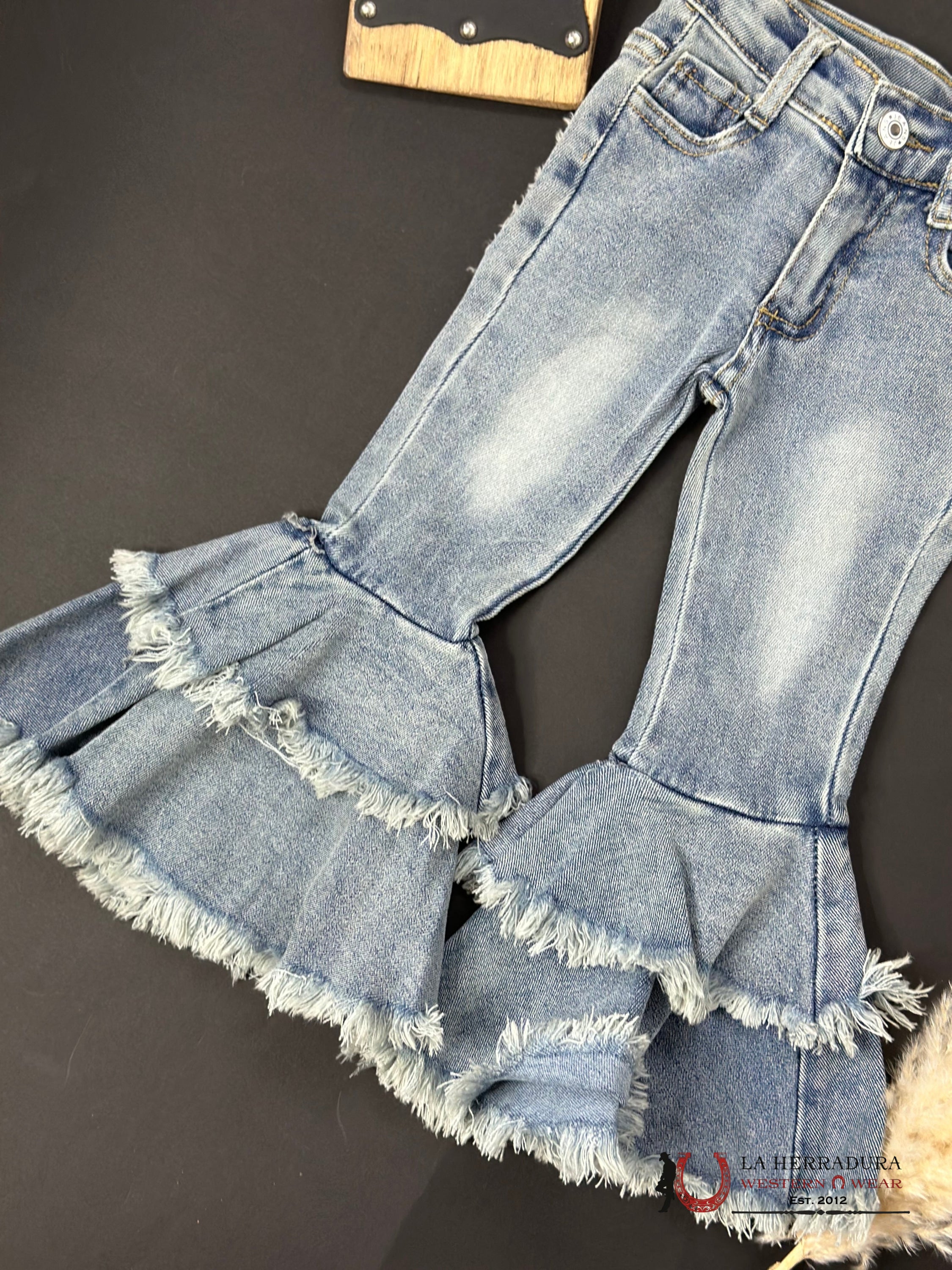 Shea Baby Flare Layer Cut Jeans Niños