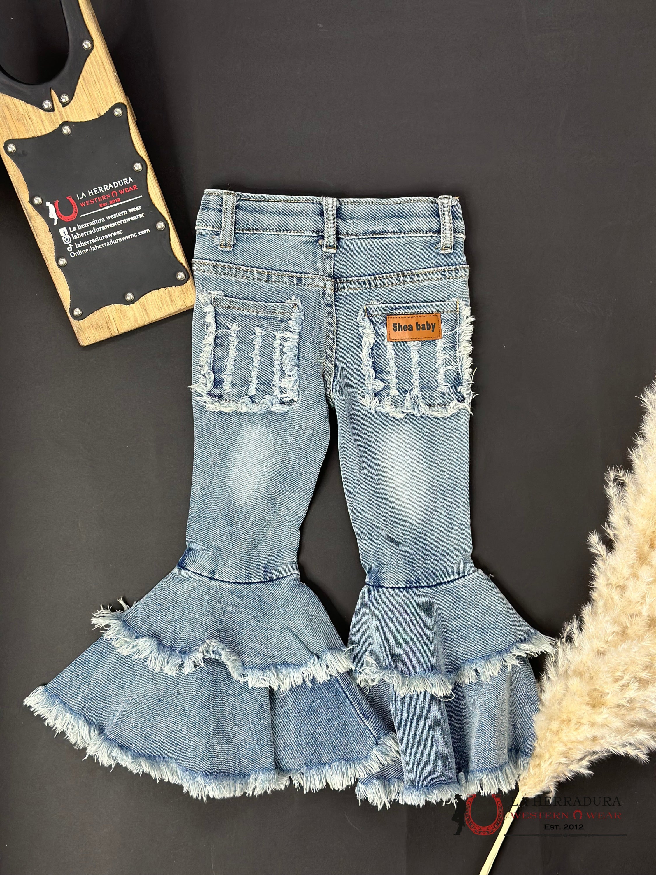 Shea Baby Flare Layer Cut Jeans Niños