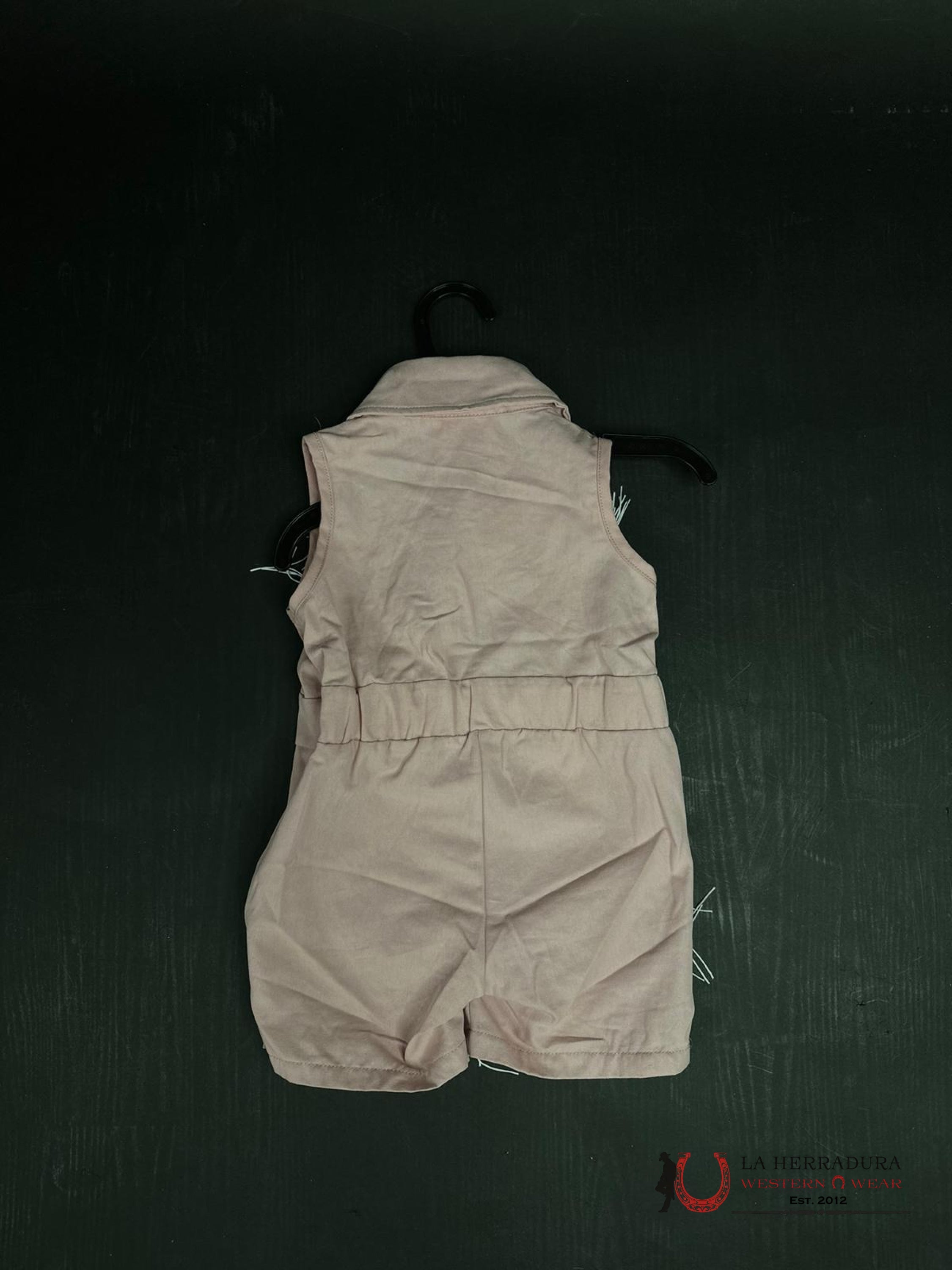 Shea Baby Onesie Pink Fringe Niños