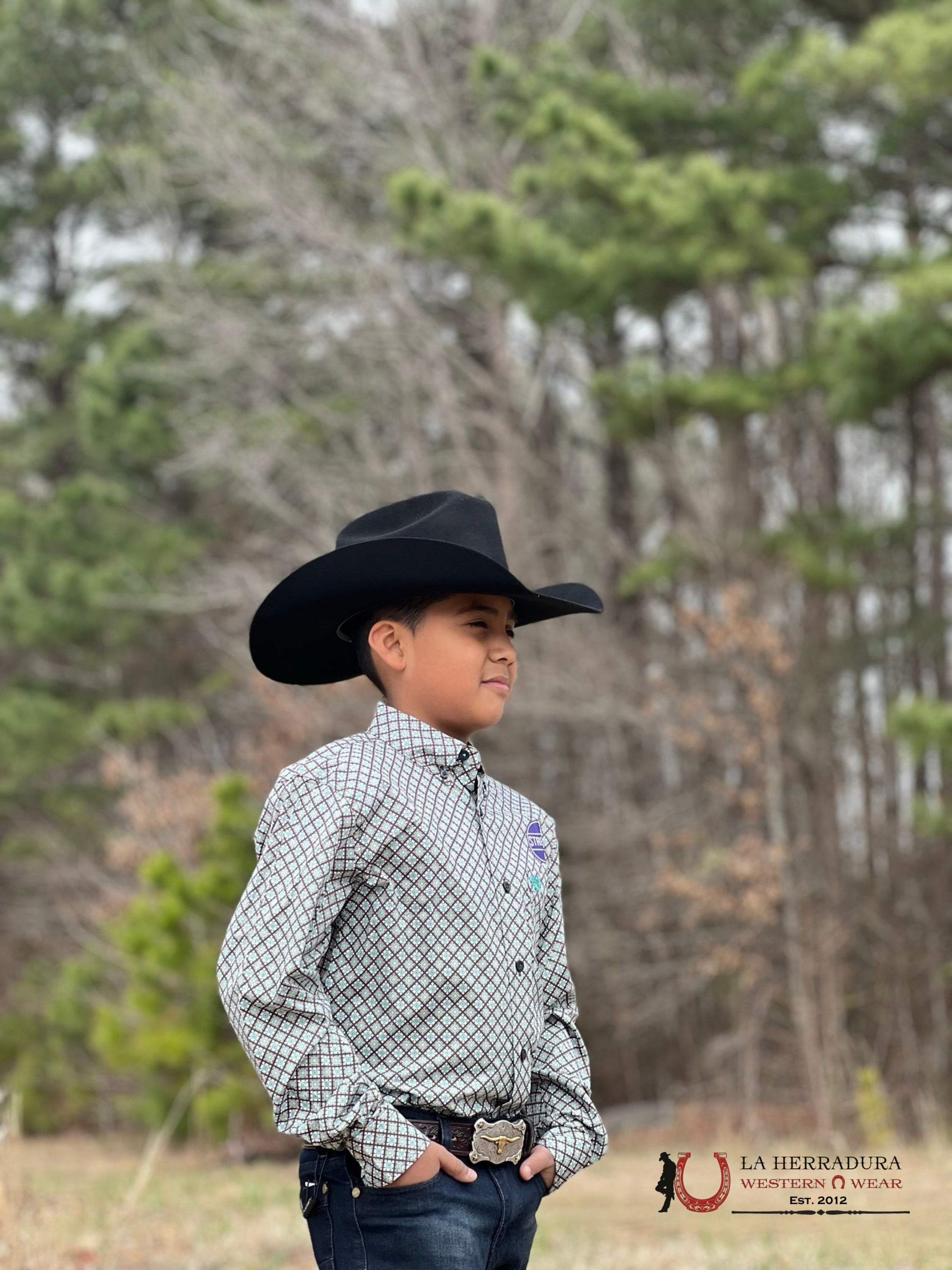 Shirts For Kisd Cinch Cuadros Verdes Niños