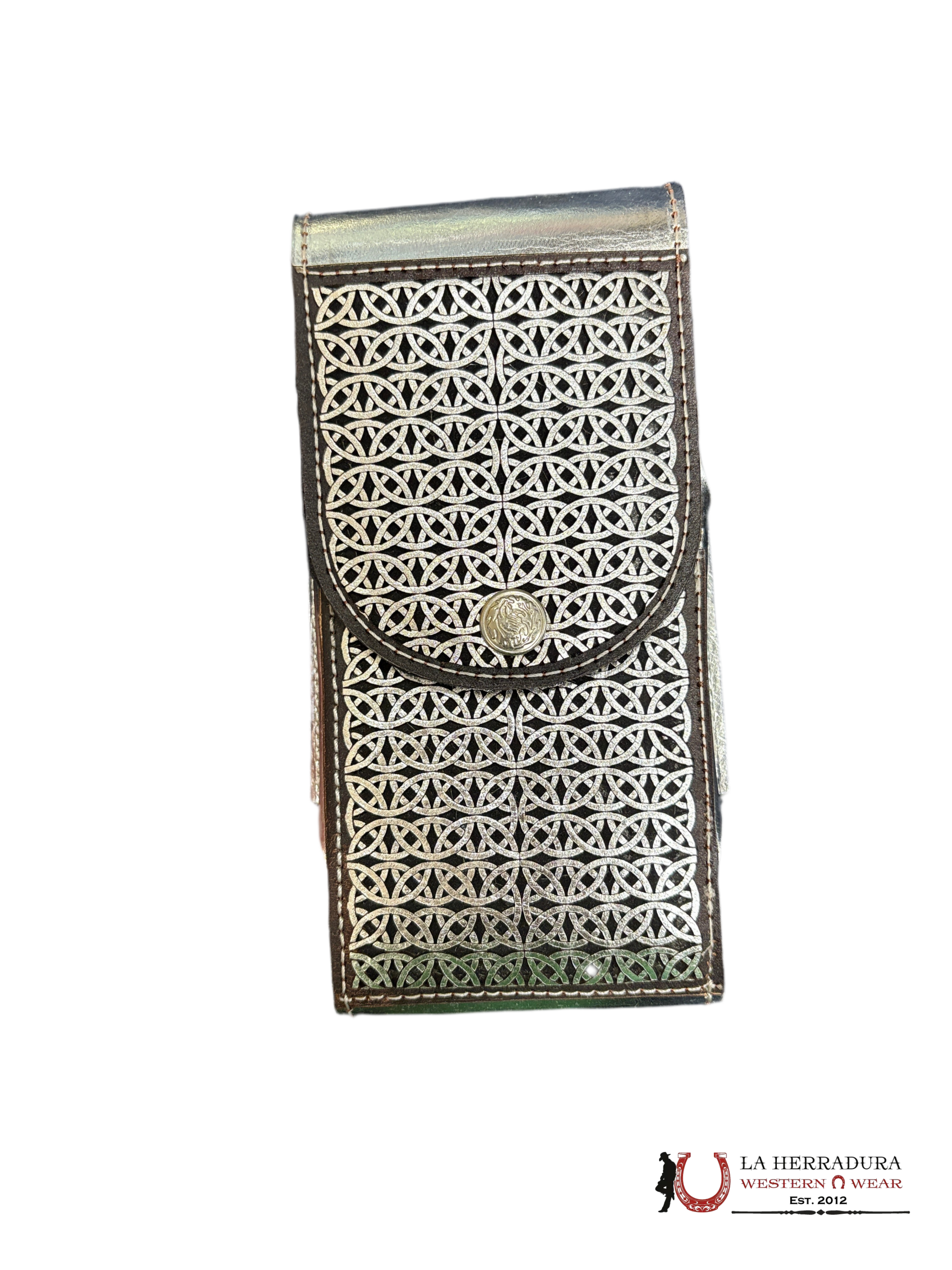 SILVER CIRCLE DESIGN PHONE CASE