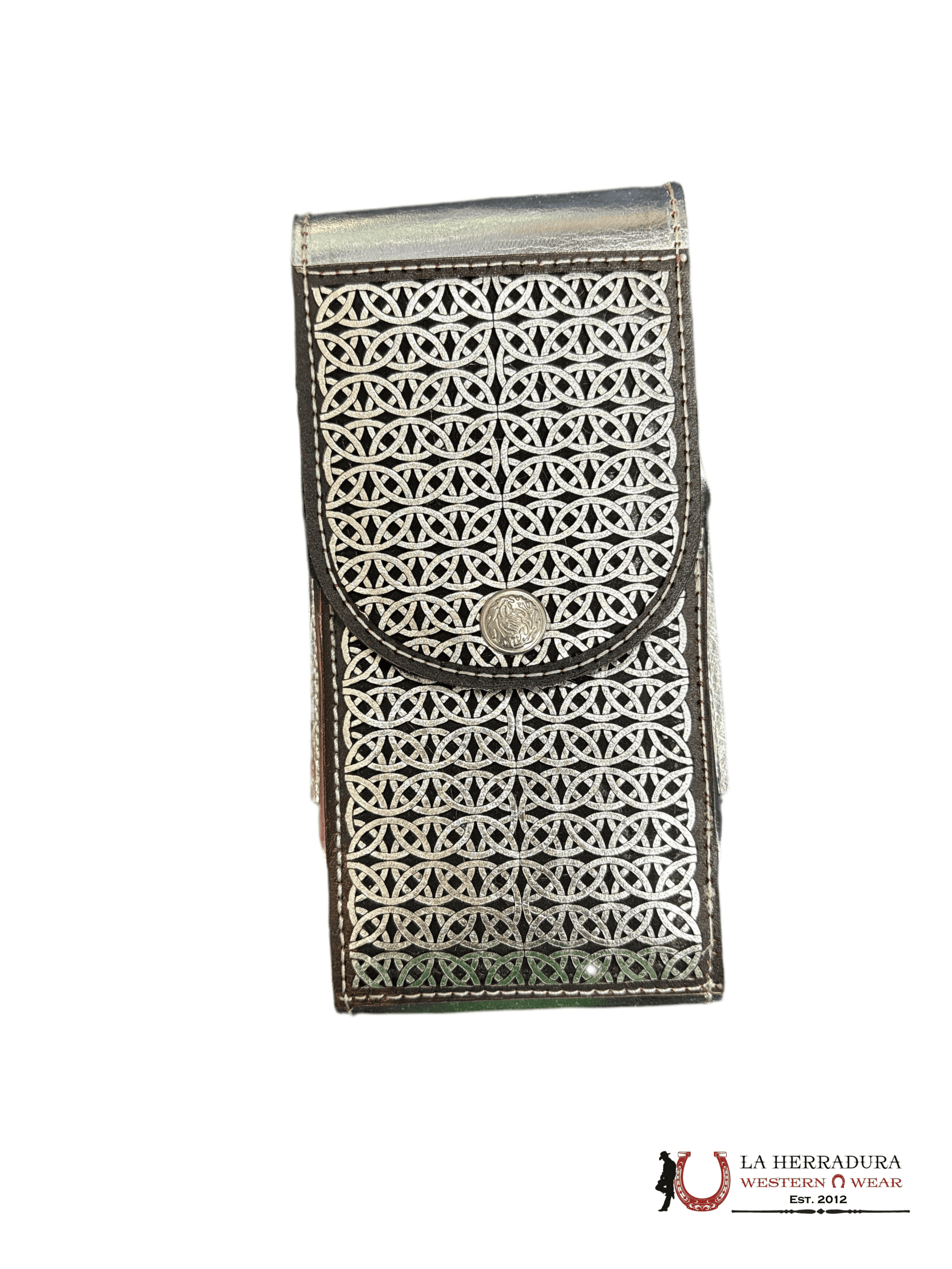 SILVER CIRCLE DESIGN PHONE CASE