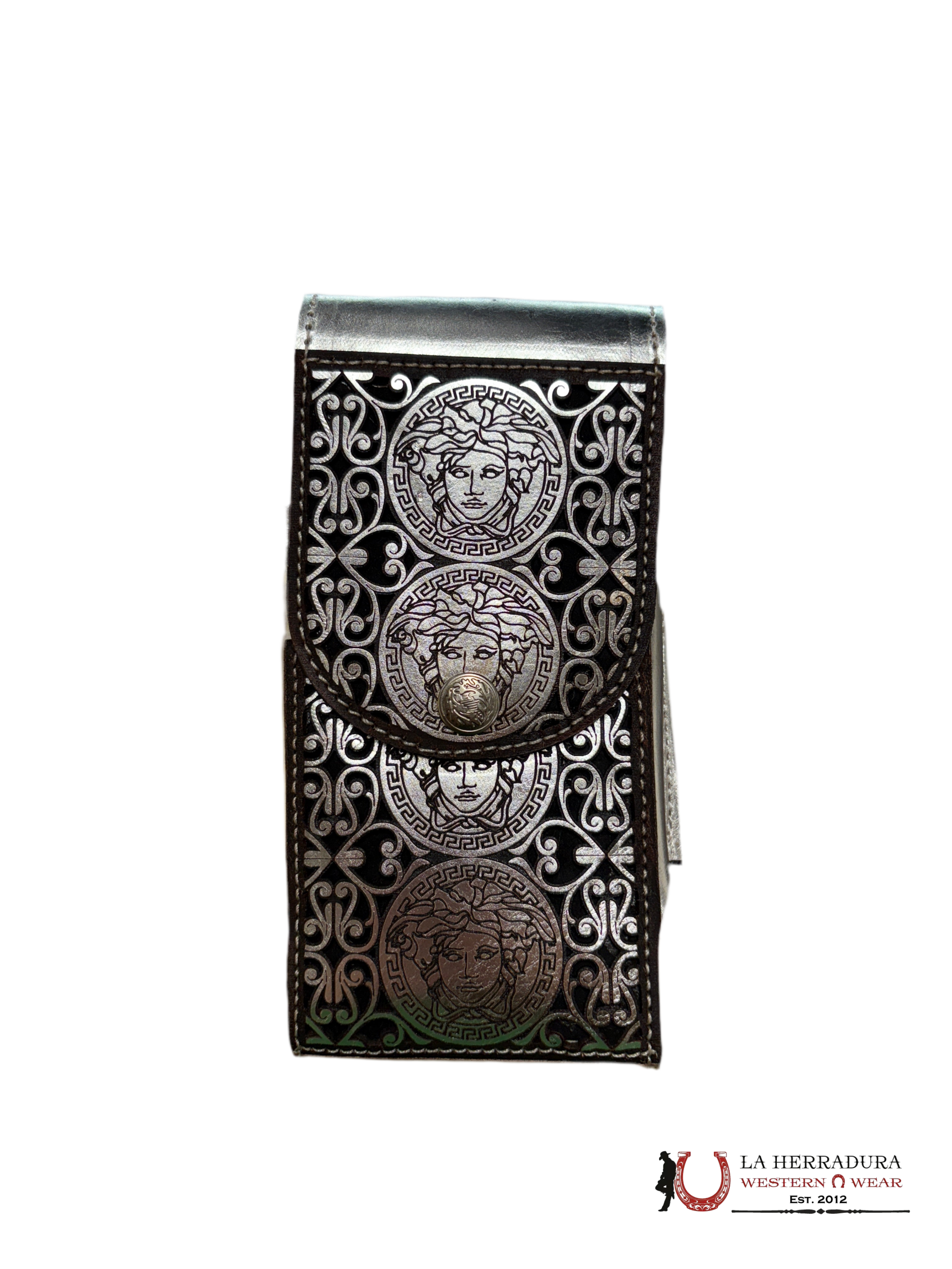 SILVER MEDUSA PHONE CASE