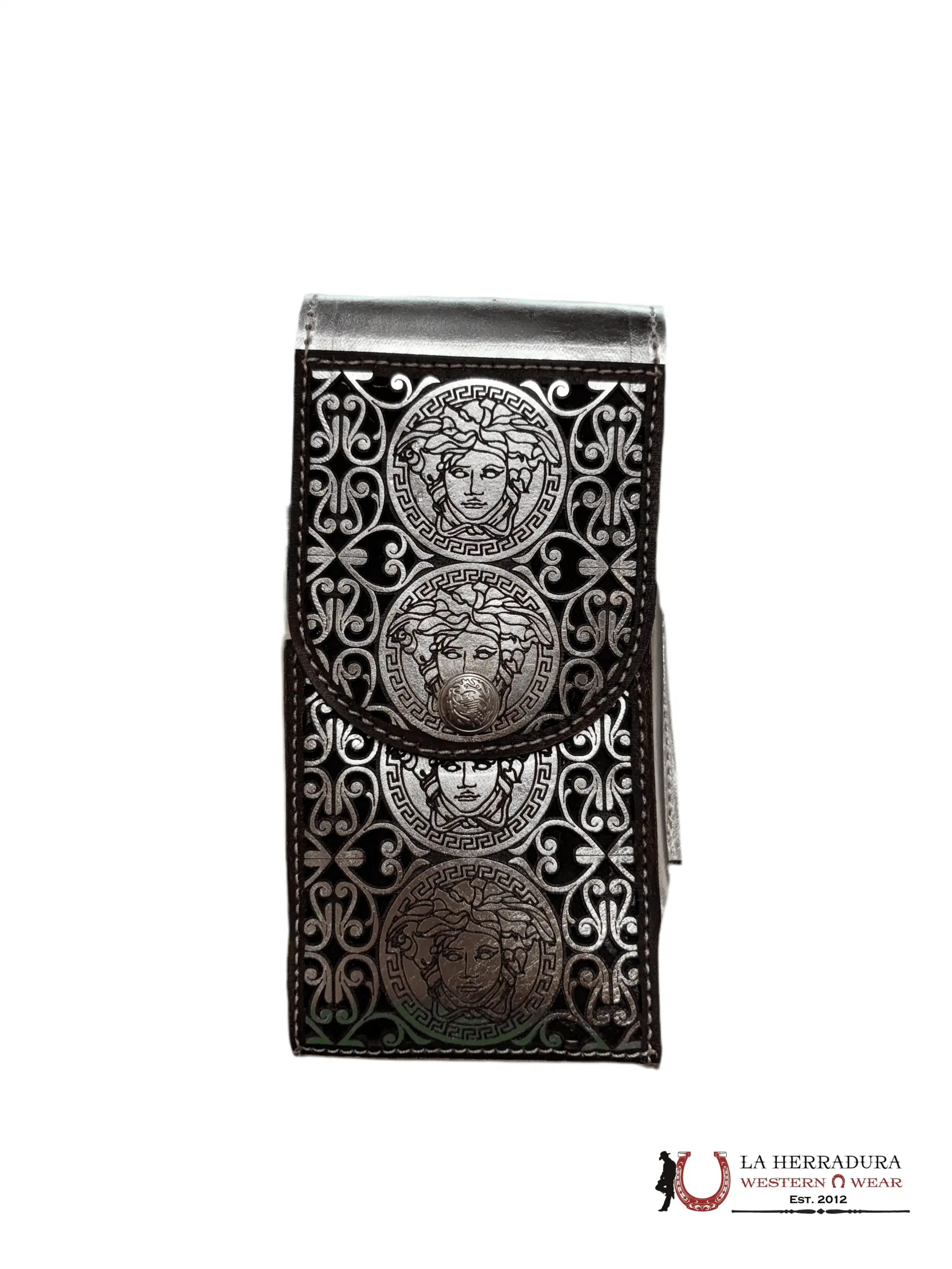 SILVER MEDUSA PHONE CASE