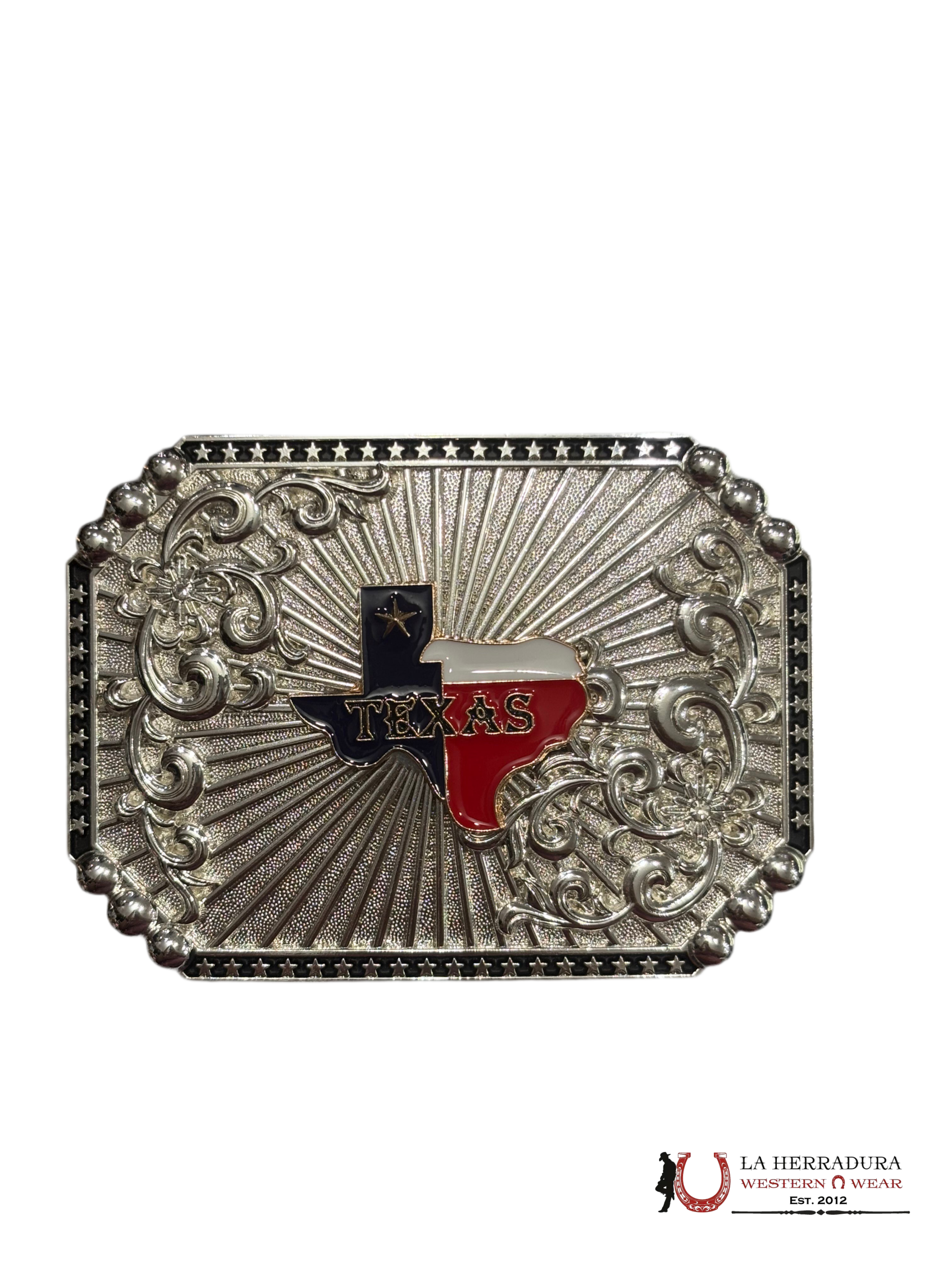 SILVER TEXAS STATE VINE BUCKLE ACCESORIOS