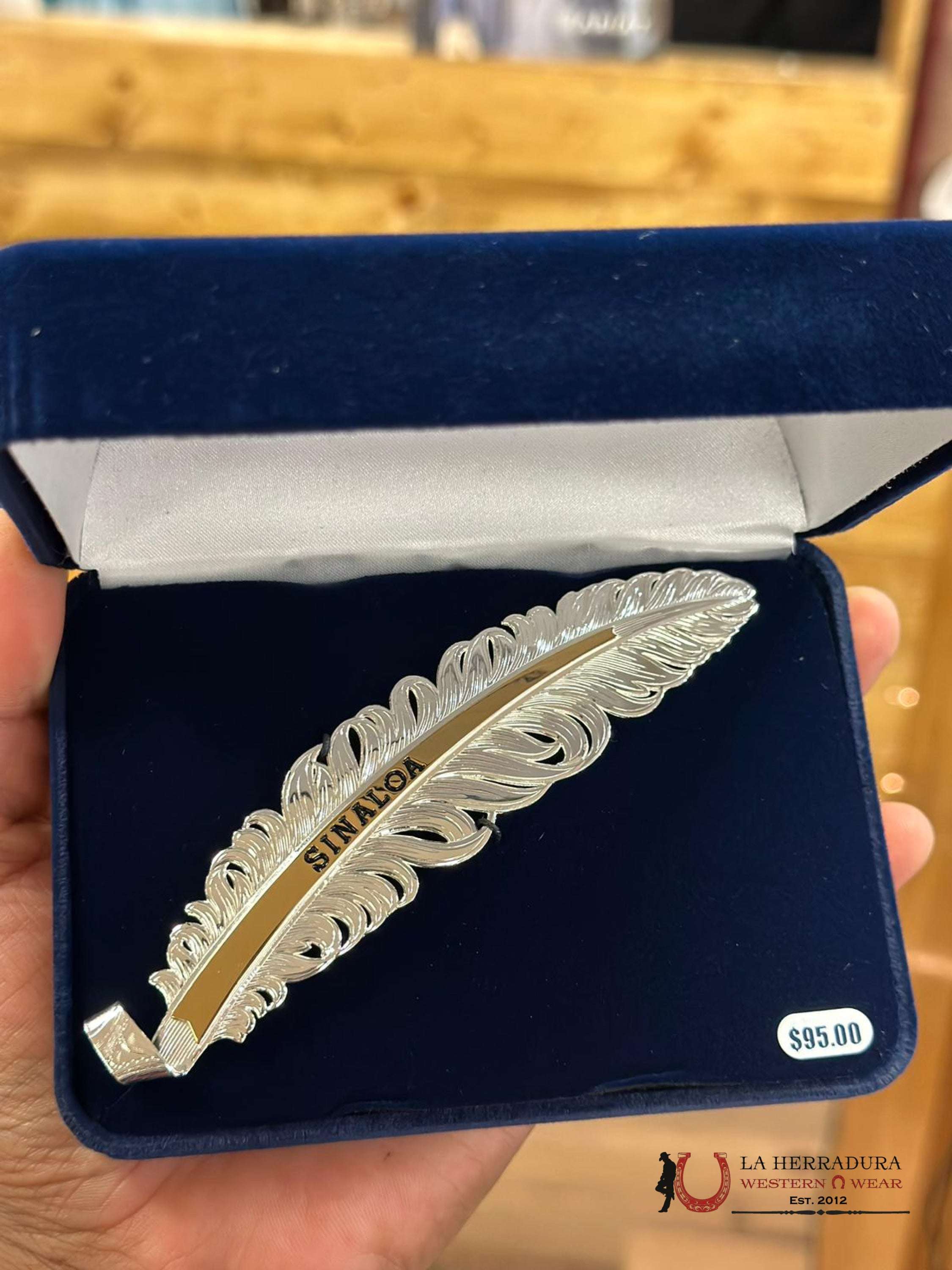 Montana Hat Feather Plata Sinaloa Accesorios