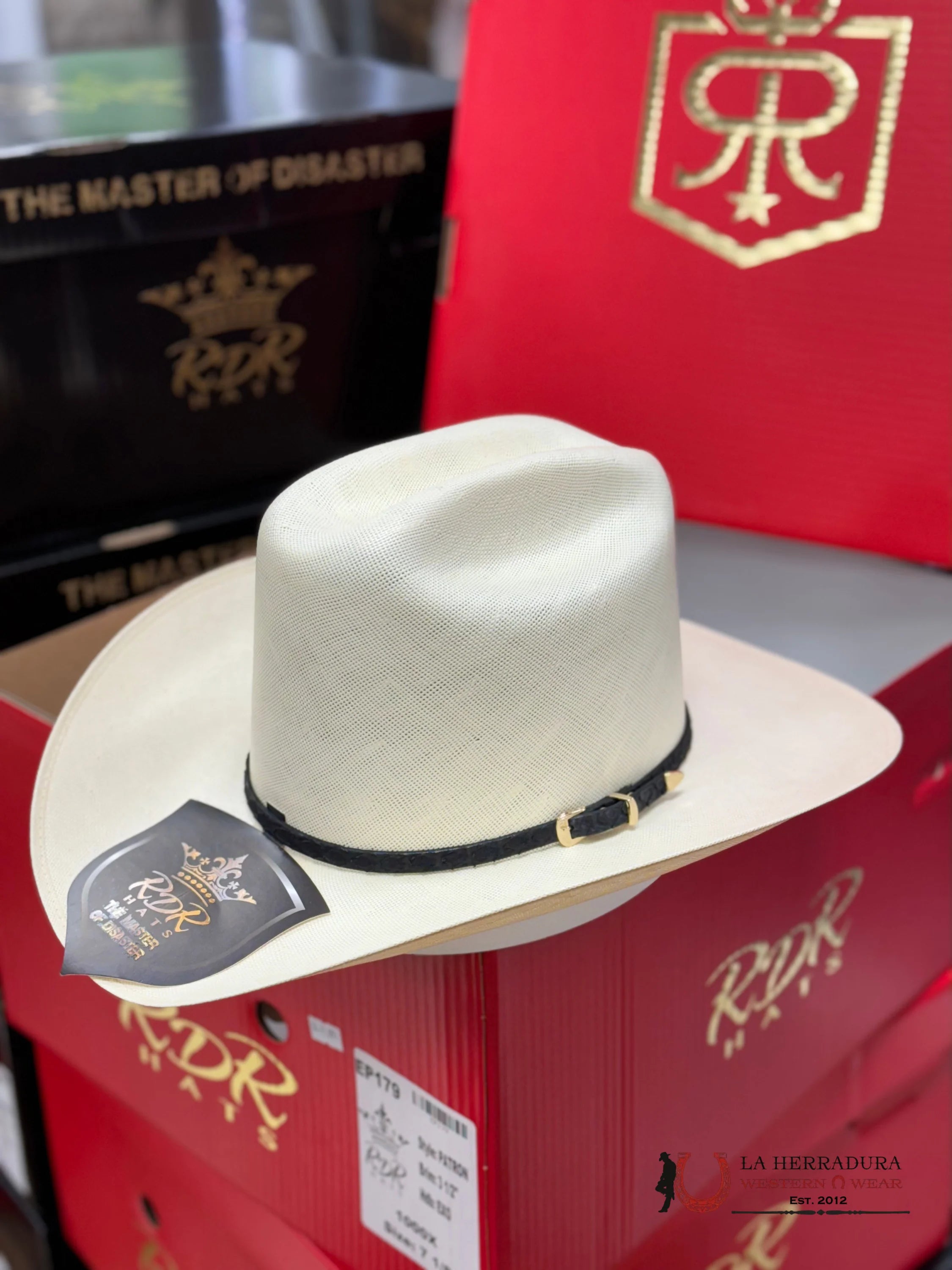 Sombrero Rdr Premium 1000X Copa Alta Natural 3 1/2 Tejana