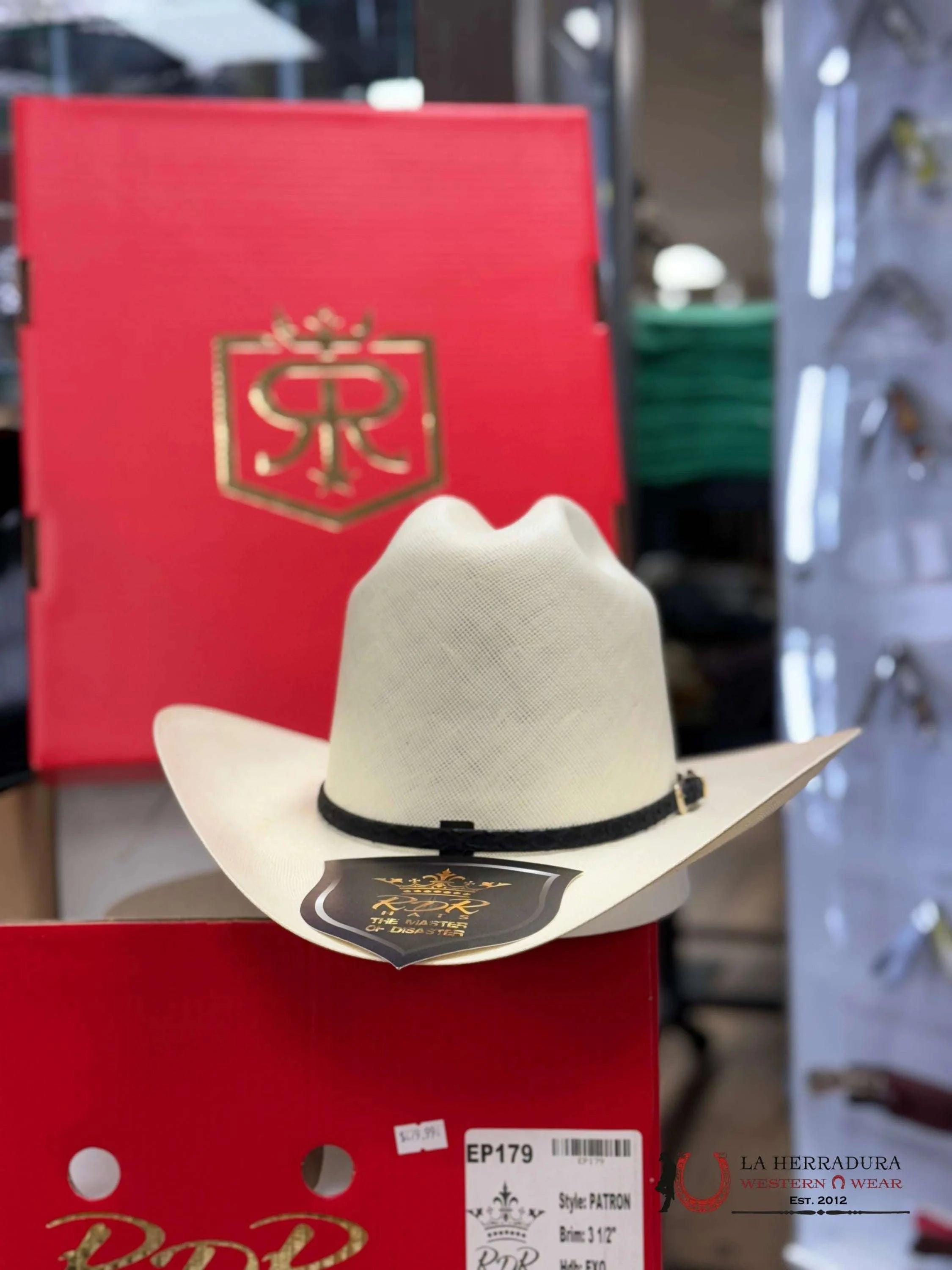 Sombrero Rdr Premium 1000X Copa Alta Natural 3 1/2 Tejana