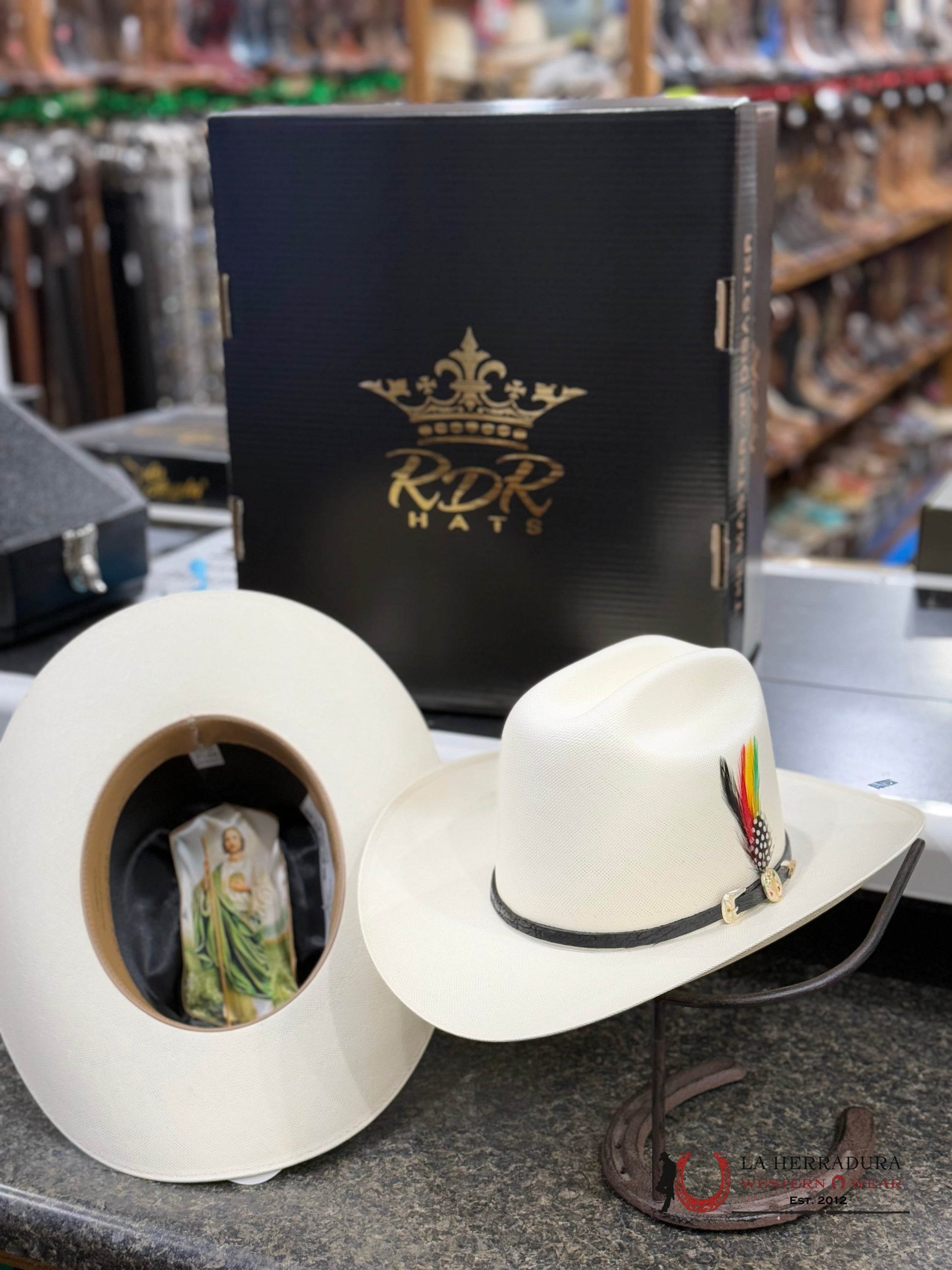 Sombrero San Judasrdr 100X Premium Copa Alta Natural 3 1/2 Sinaloa Tejana