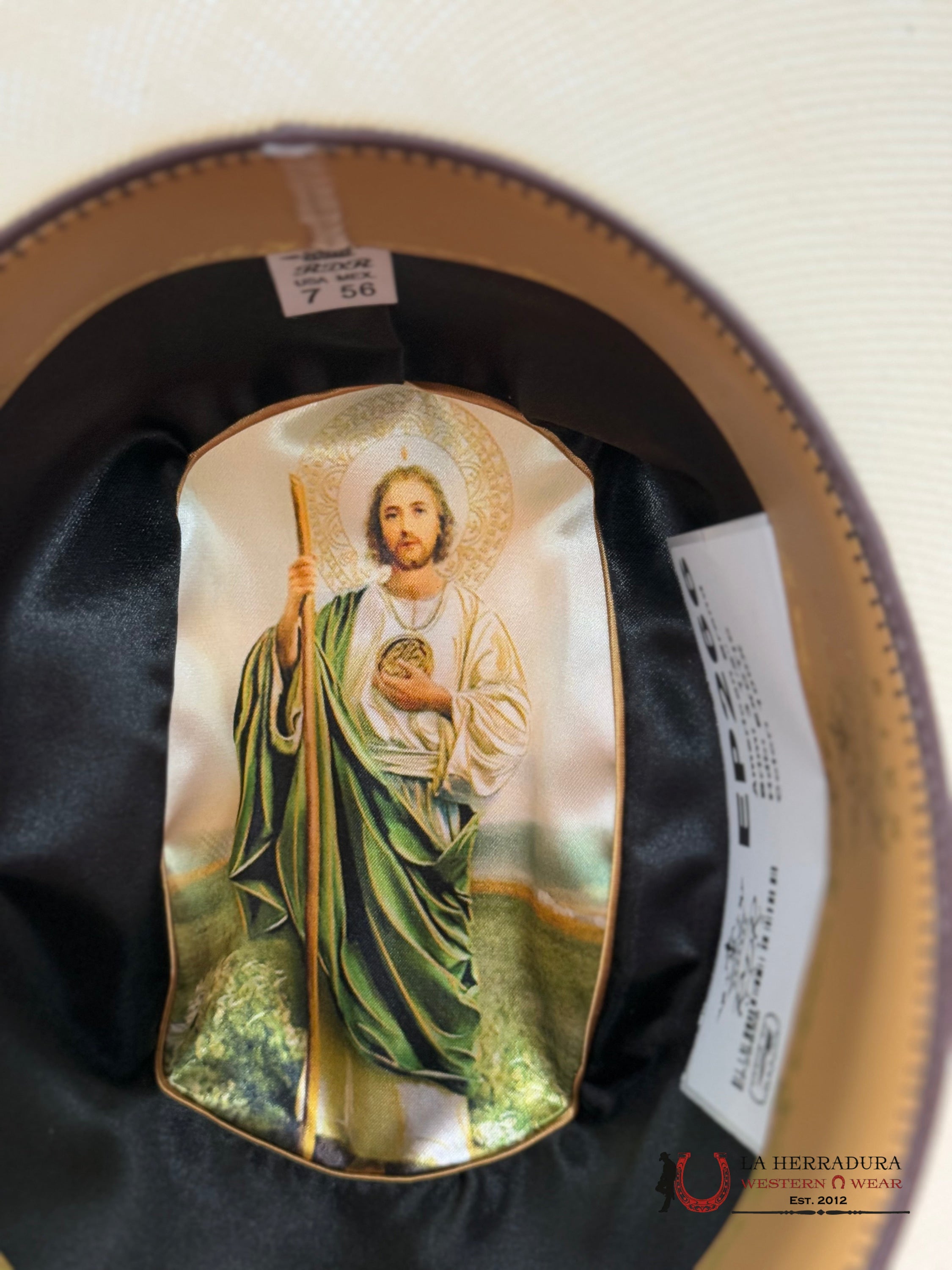 Sombrero San Judasrdr 100X Premium Copa Alta Natural 3 1/2 Sinaloa Tejana