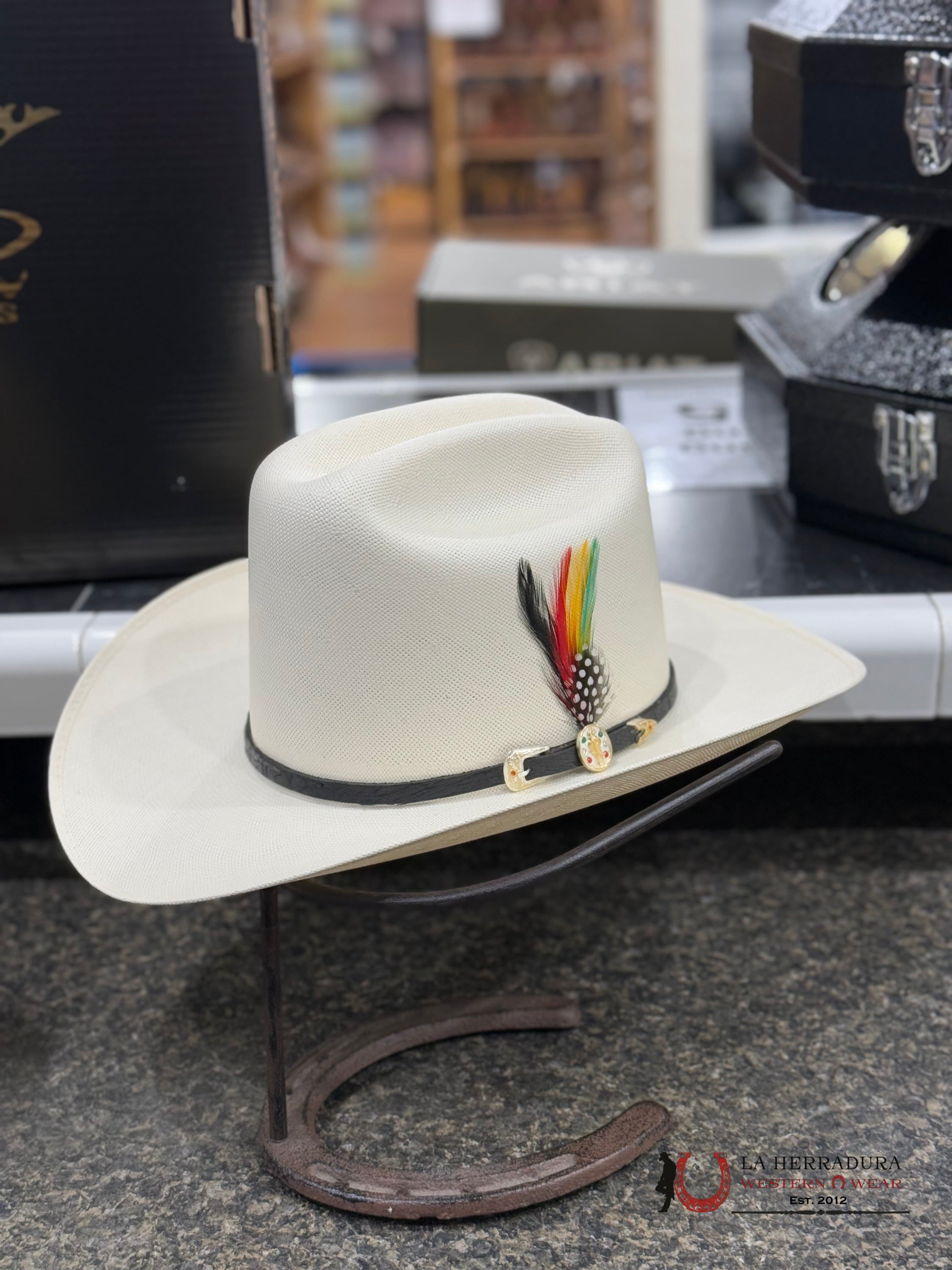 Sombrero San Judasrdr 100X Premium Copa Alta Natural 3 1/2 Sinaloa Tejana