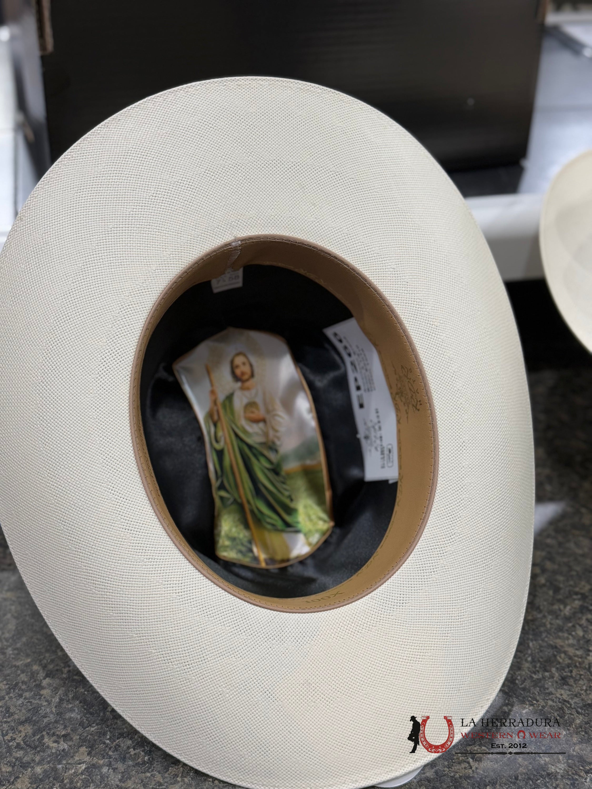 Sombrero San Judasrdr 100X Premium Copa Alta Natural 3 1/2 Sinaloa Tejana