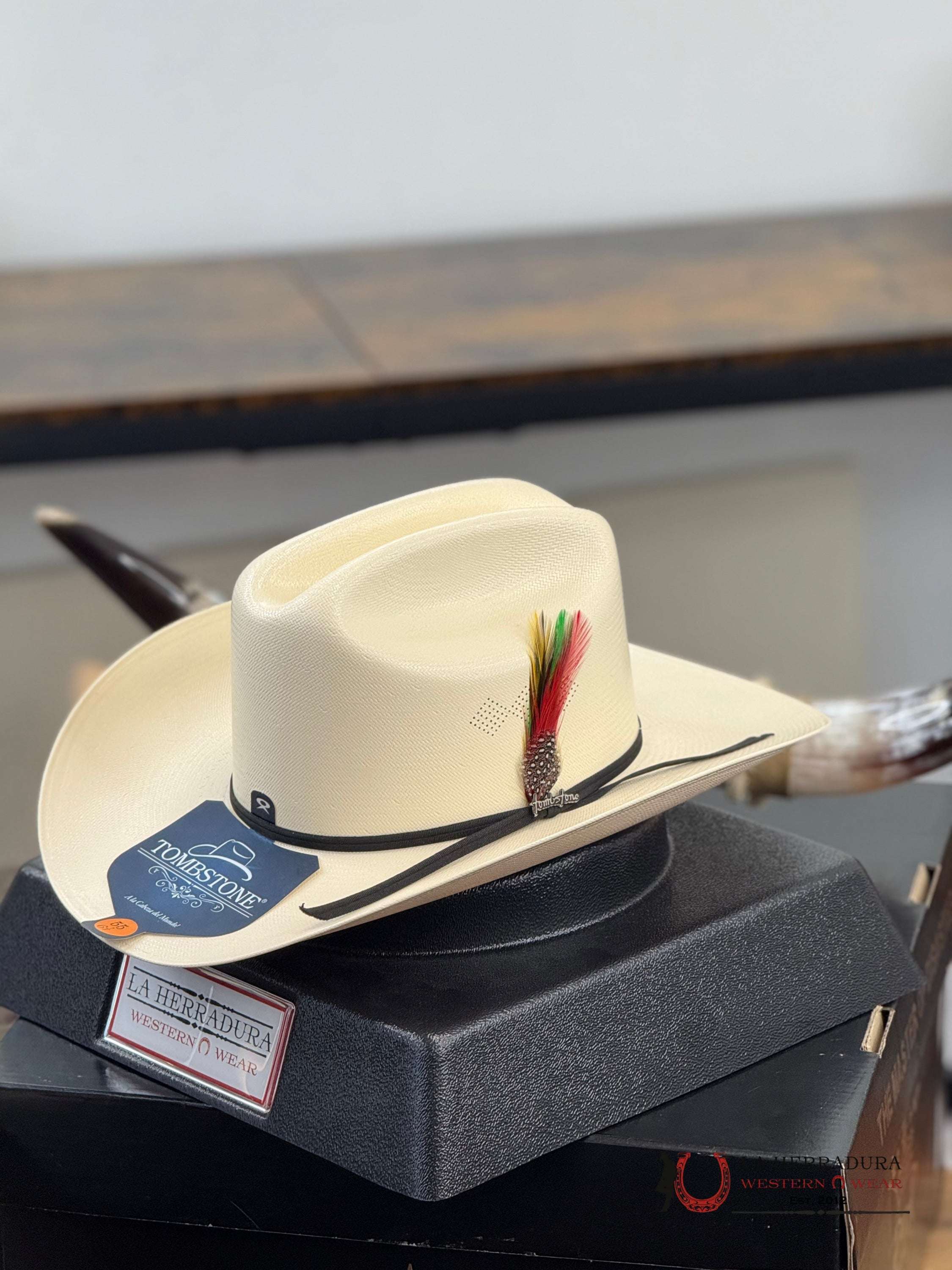 SOMBRERO TOMBSTONE 100x COPA CHICA CHAPARRAL REGULAR NATURAL 3 1/2 ALA TEJANA