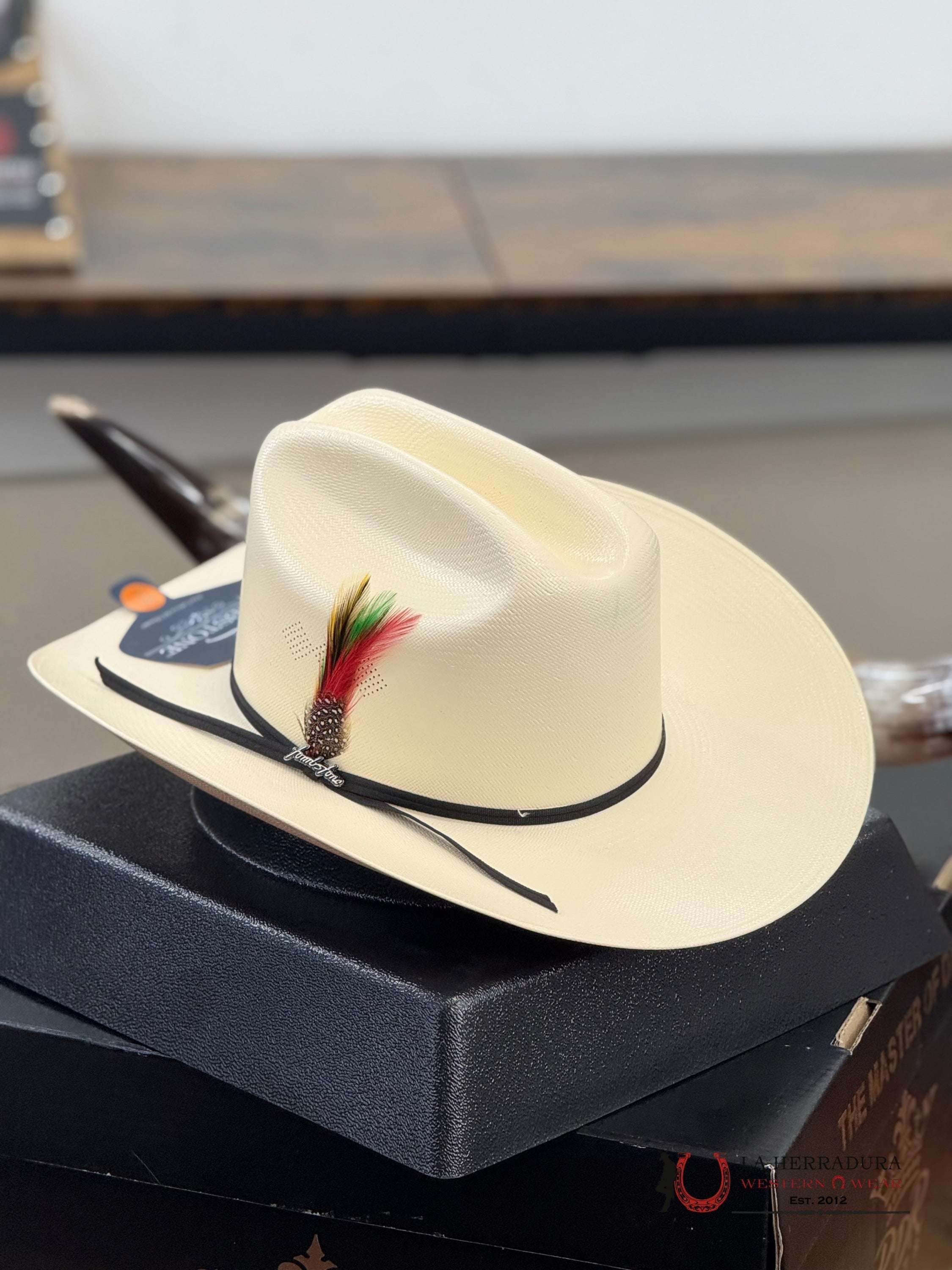 SOMBRERO TOMBSTONE 100x COPA CHICA CHAPARRAL REGULAR NATURAL 3 1/2 ALA TEJANA