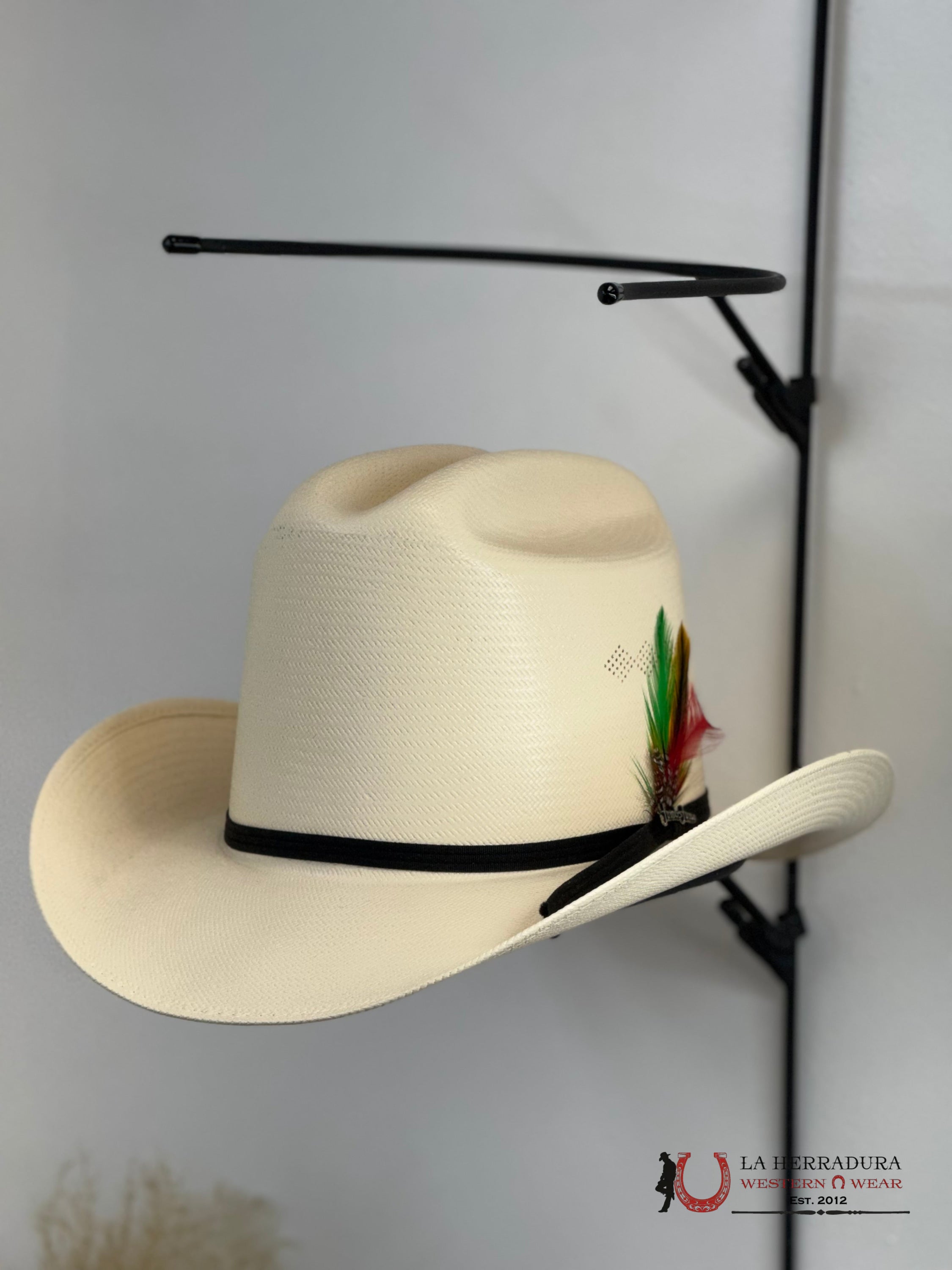 SOMBRERO TOMBSTONE 30X AL MILLÓN COPA ALTA ESTILO EL VIEJON ALA 3 1/2 PALMA NATURAL TEJANA