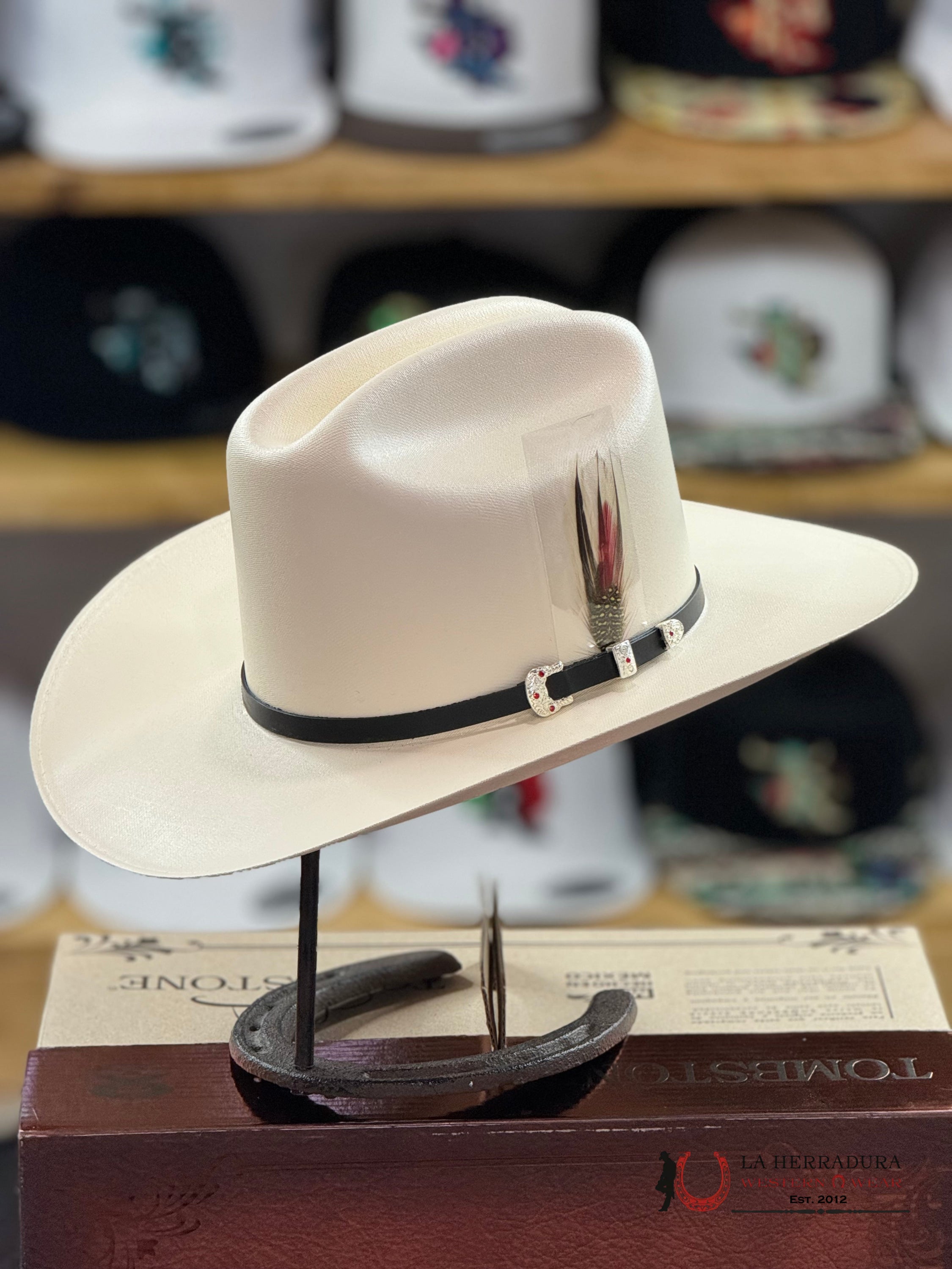 Sombrero Tombstone 5000X Copa Alta Johnson Regular Natural 3 1/2 Tejana