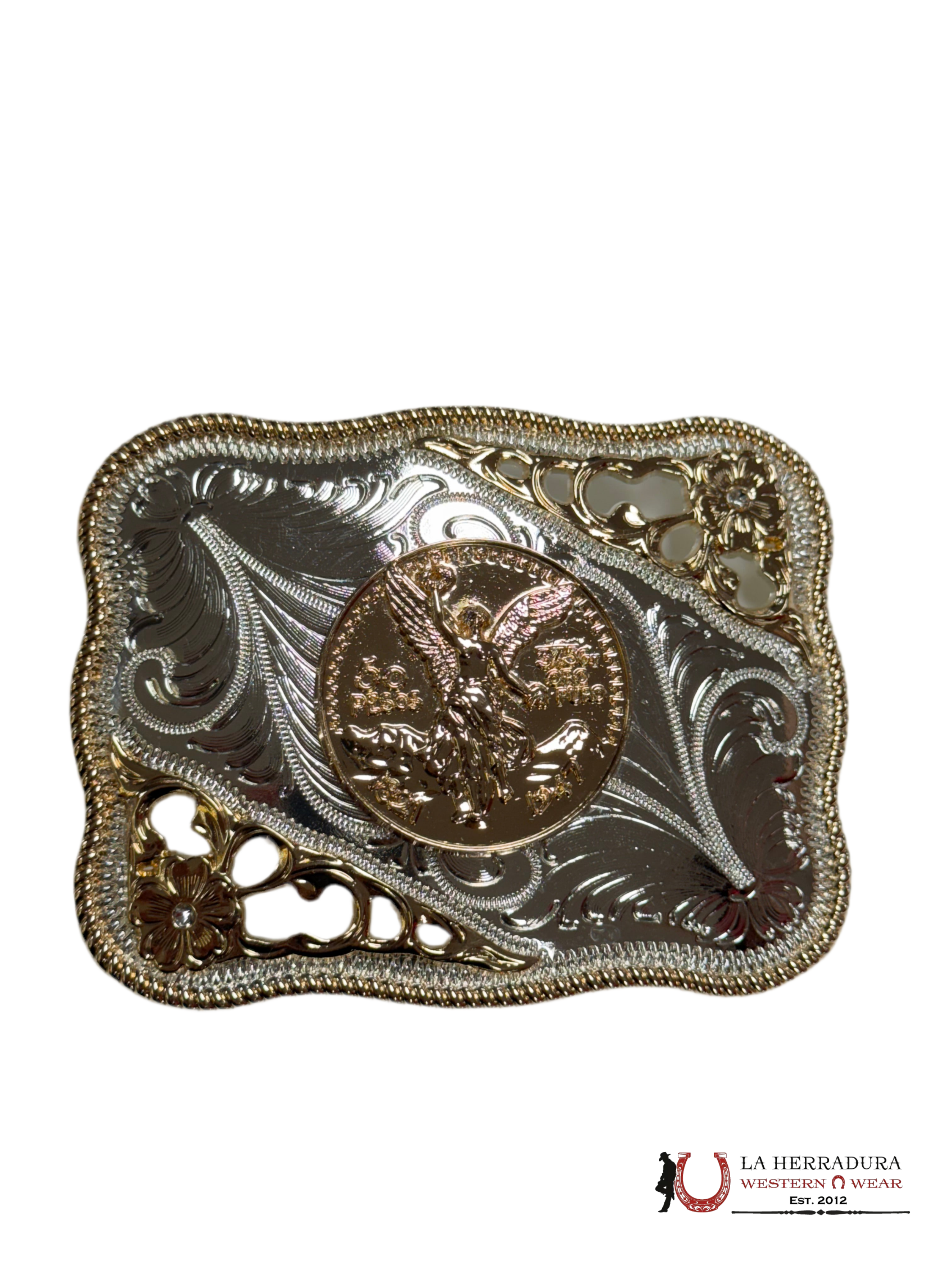 SQUARE BUCKLE 50 PESOS ROSE GOLD ACCESORIOS