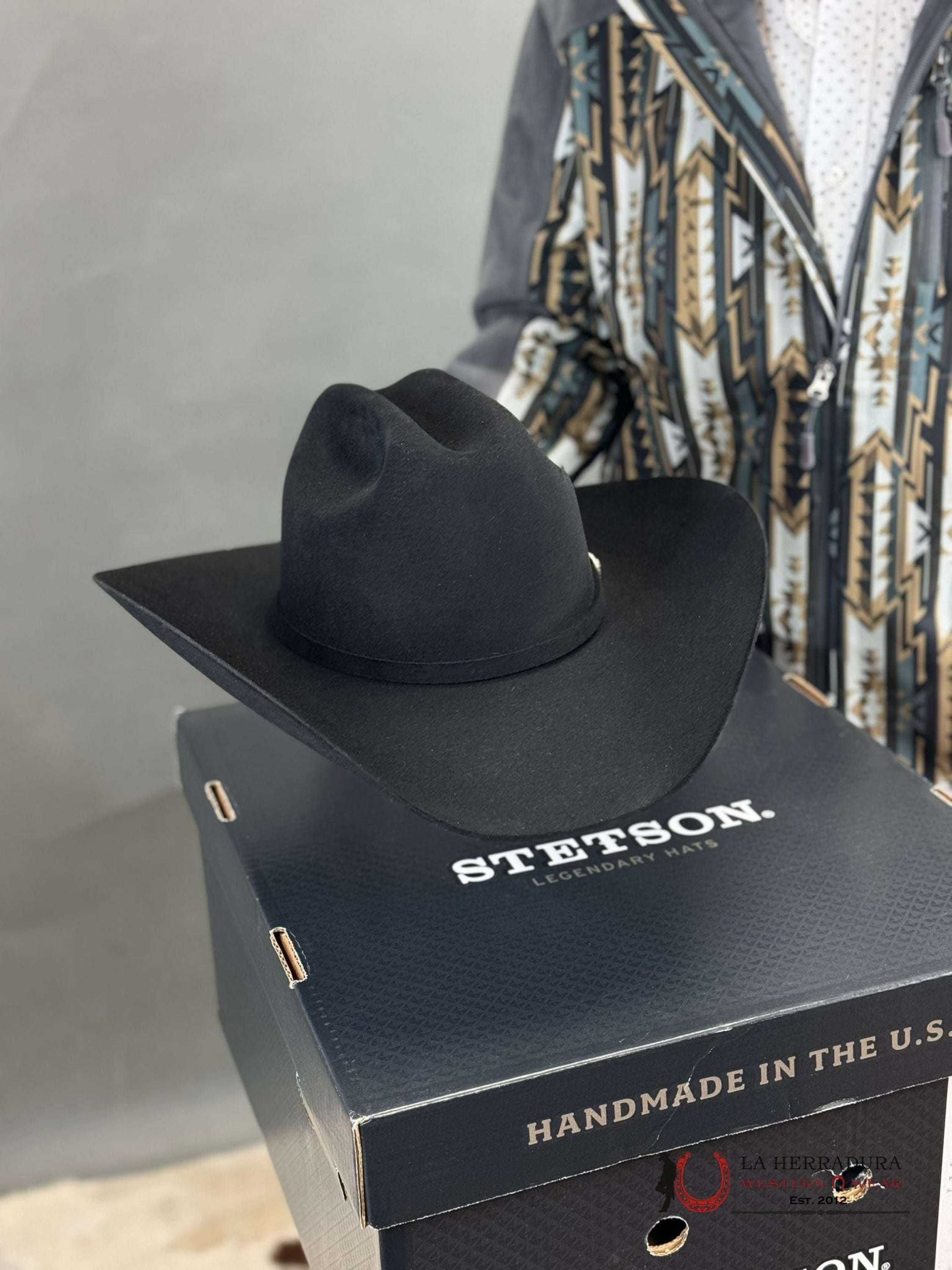 Stetson 10X Shasta Black Tejana
