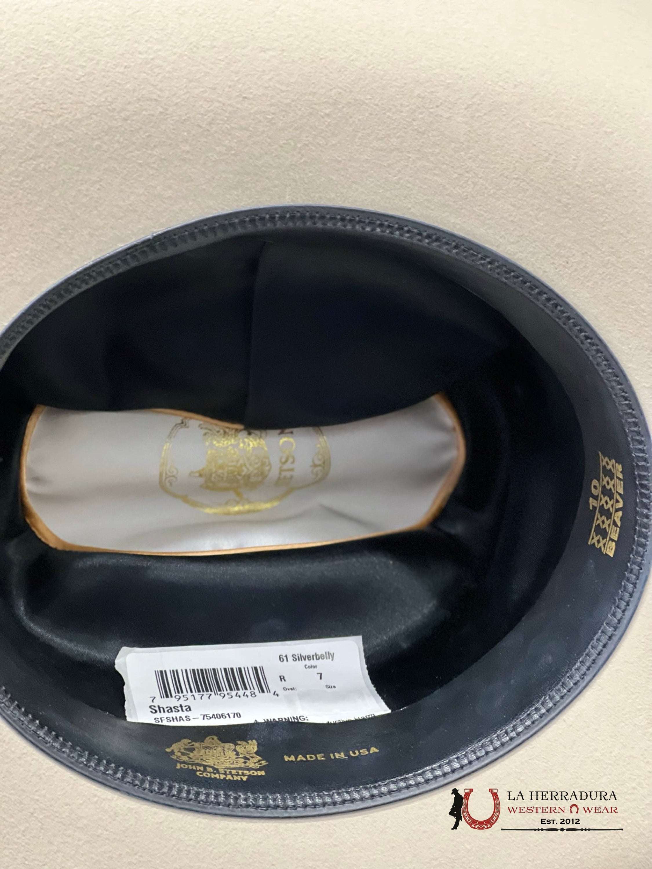 Stetson 10X Shasta Silver Belly Tejana