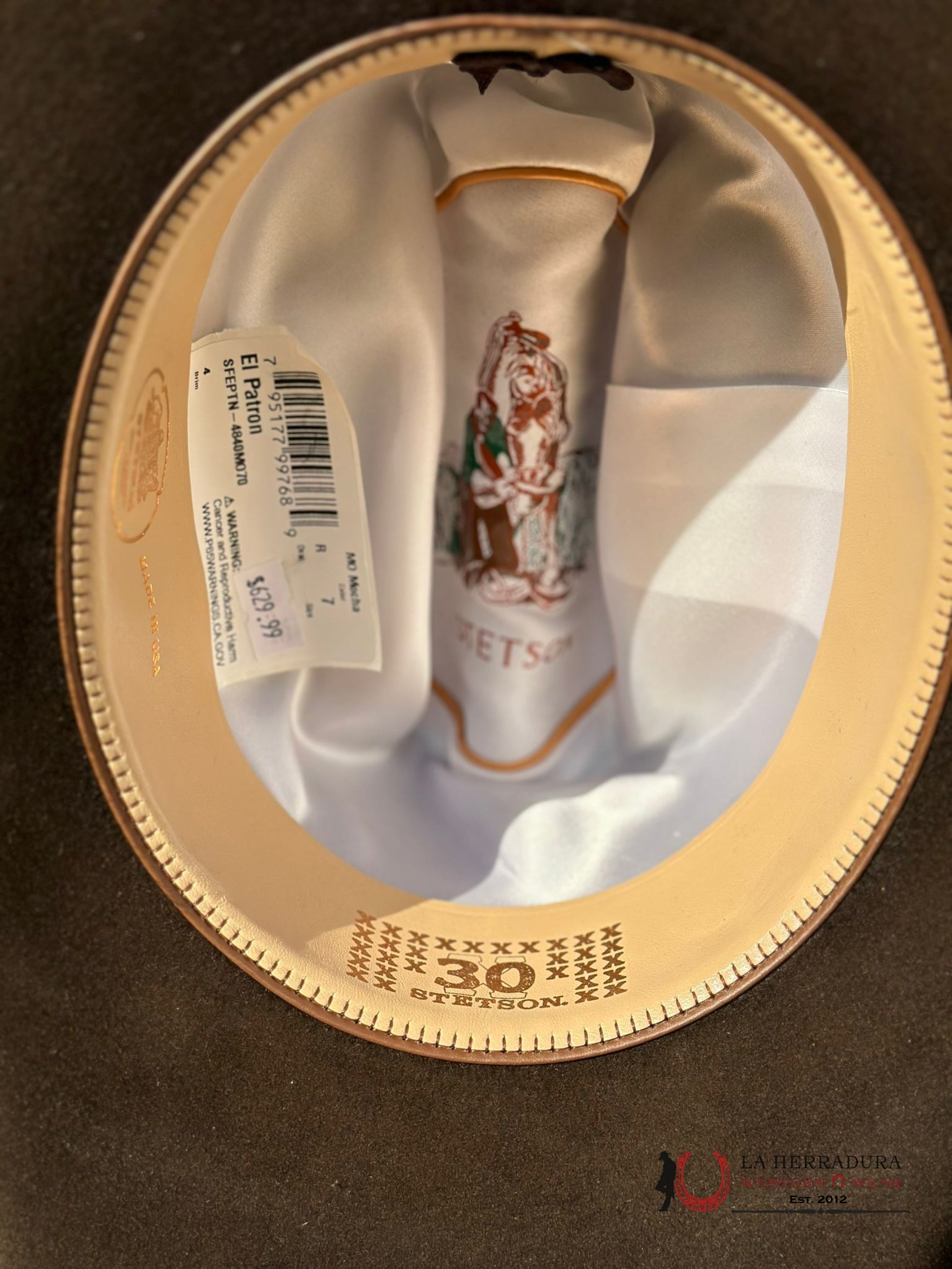 30X Stetson El Patron Momocha Chocolate Tejana