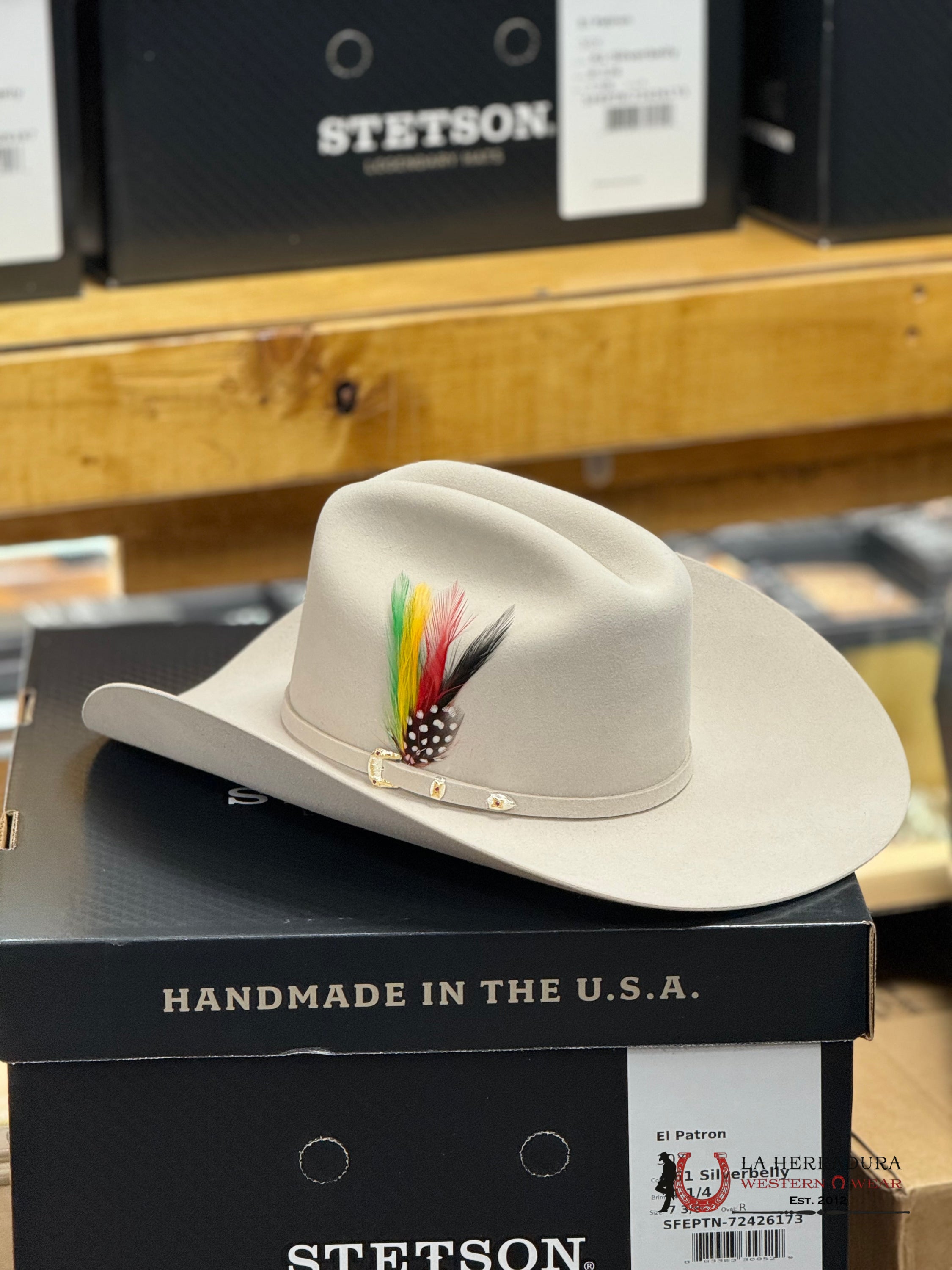 Stetson Cowboy Hat El Patron 30X Silver Belly Tejana