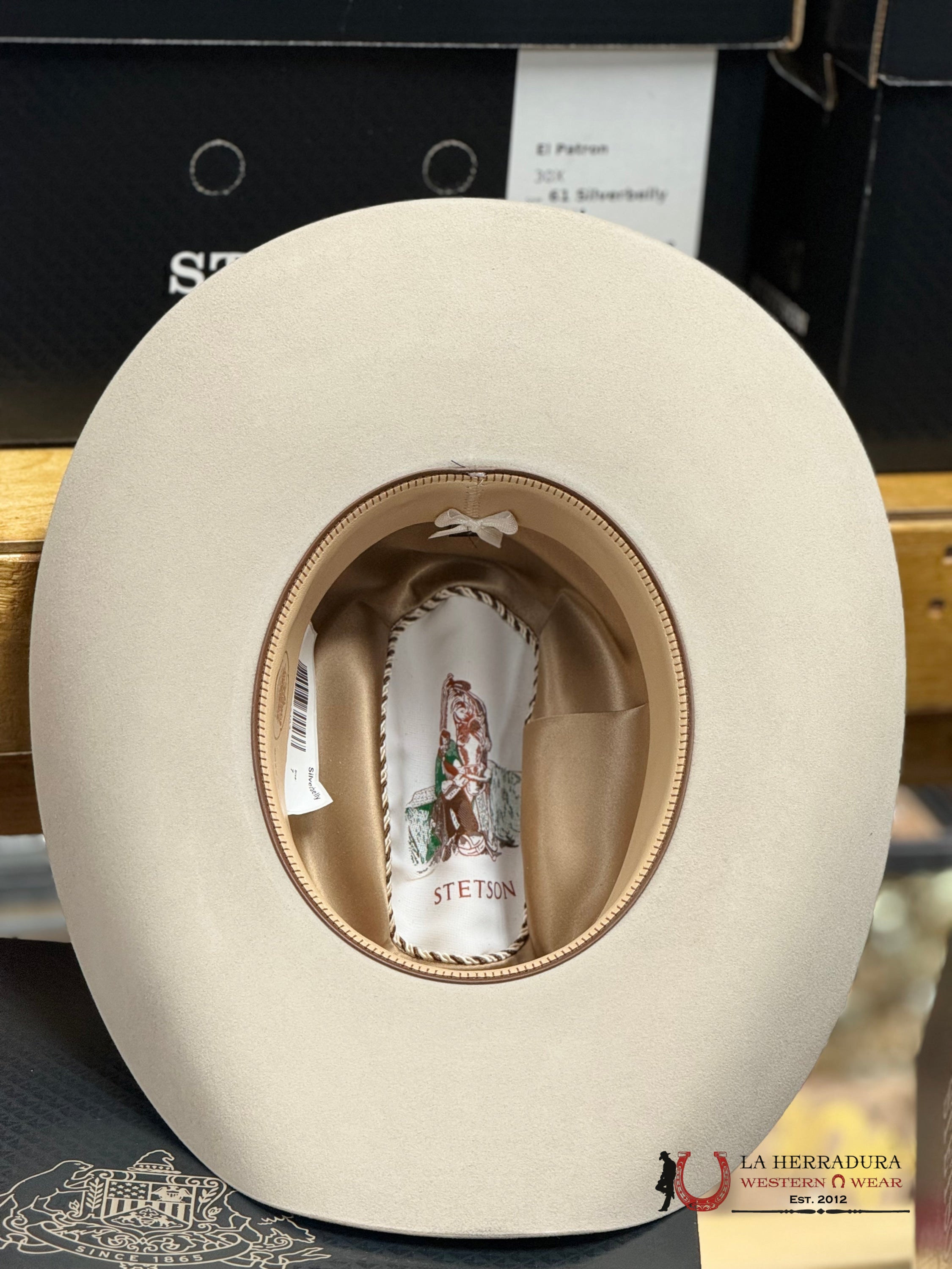 Stetson Cowboy Hat El Patron 30X Silver Belly Tejana