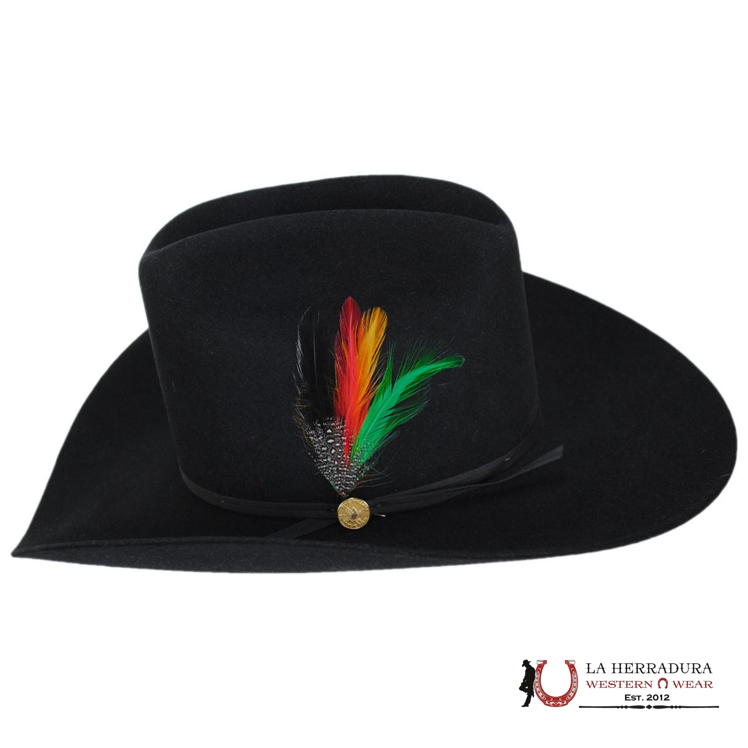 STETSON 6X BLACK COPA ALTA EDICION ESPECIAL 160 ANNIVERSARIO TEJANA