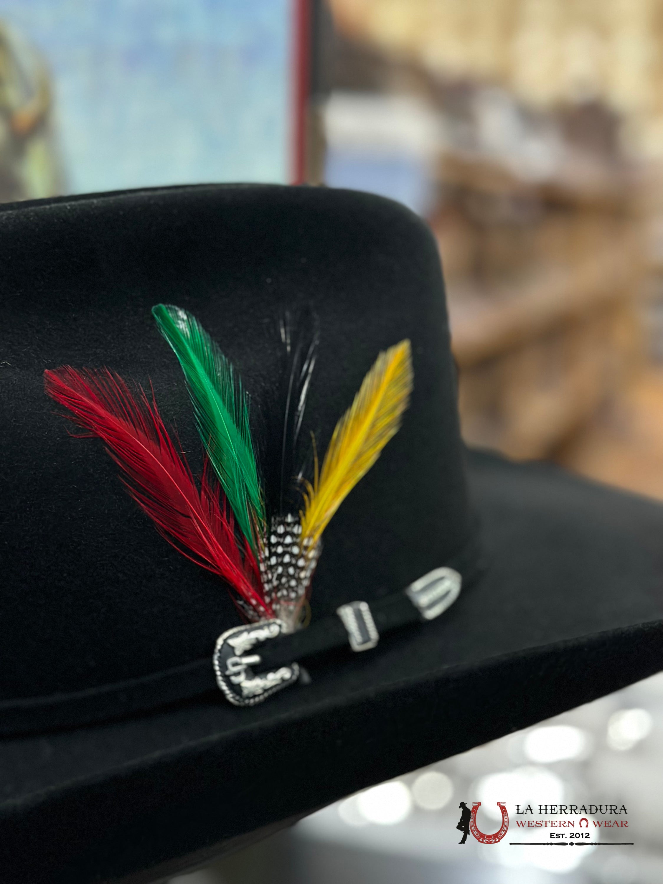 Stetson 6X Skyline Black Tradicional Tejana