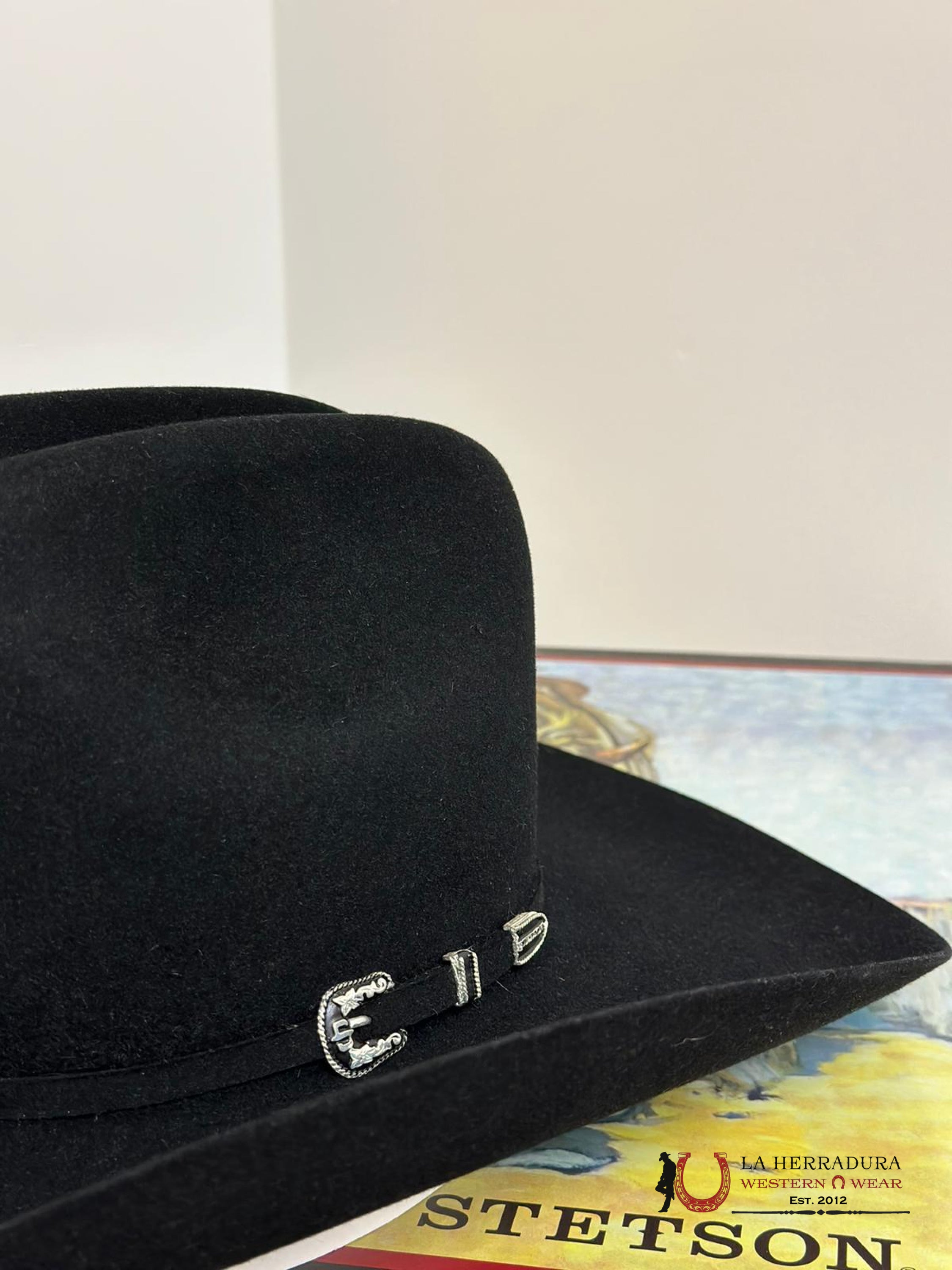 Stetson 6X Skyline Black Tradicional Tejana
