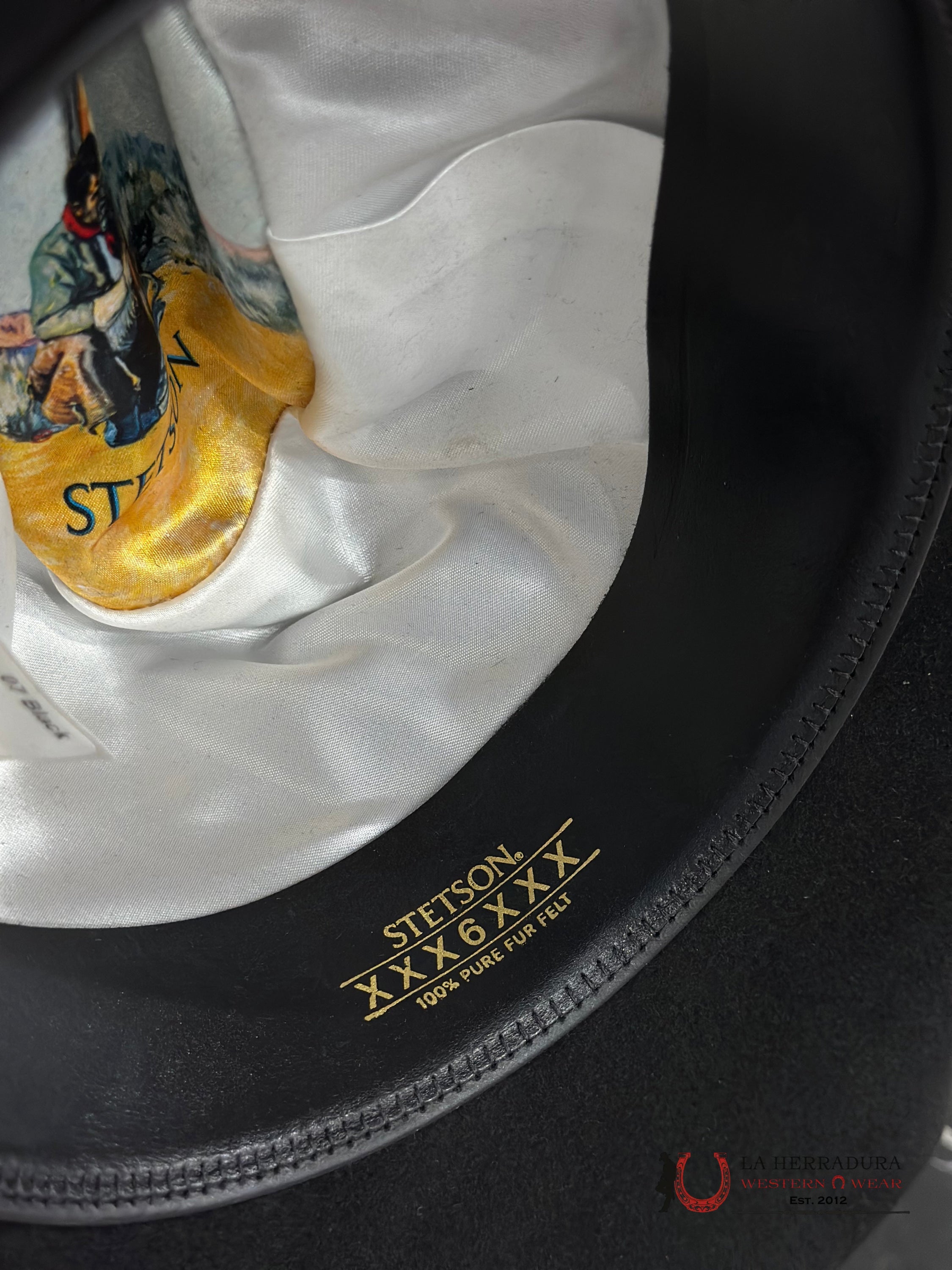 Stetson 6X Skyline Black Tradicional Tejana