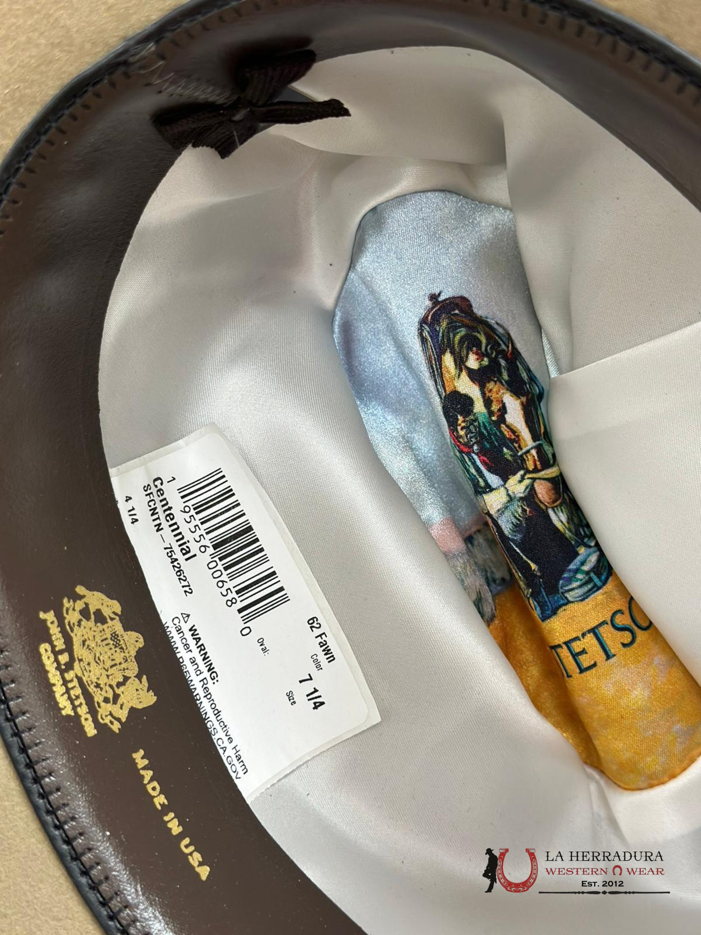 Stetson 6X Centennial 62 Fawn Tradicional Tejana