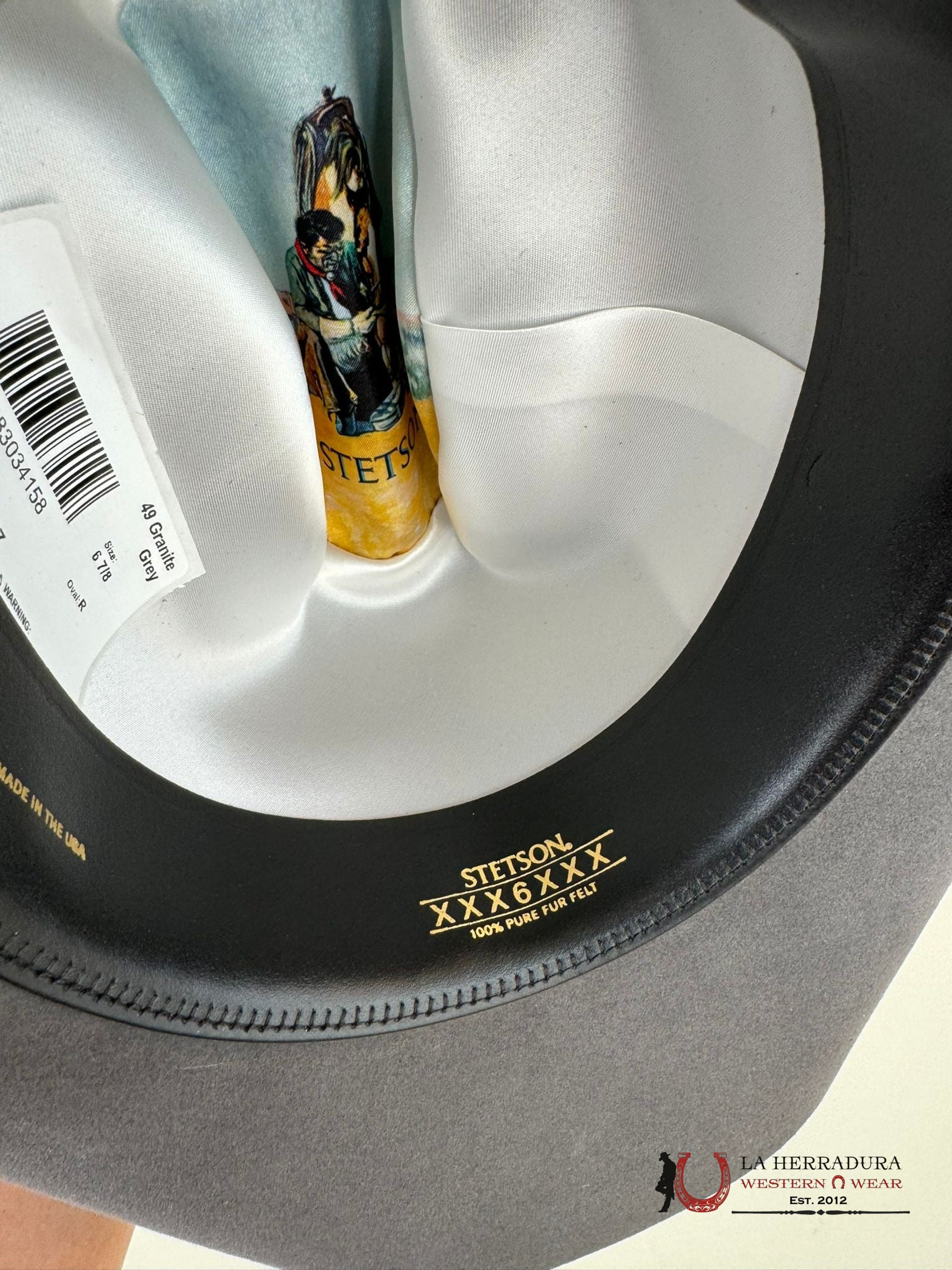 Stetson Angus 6X Granite Grey Tejana