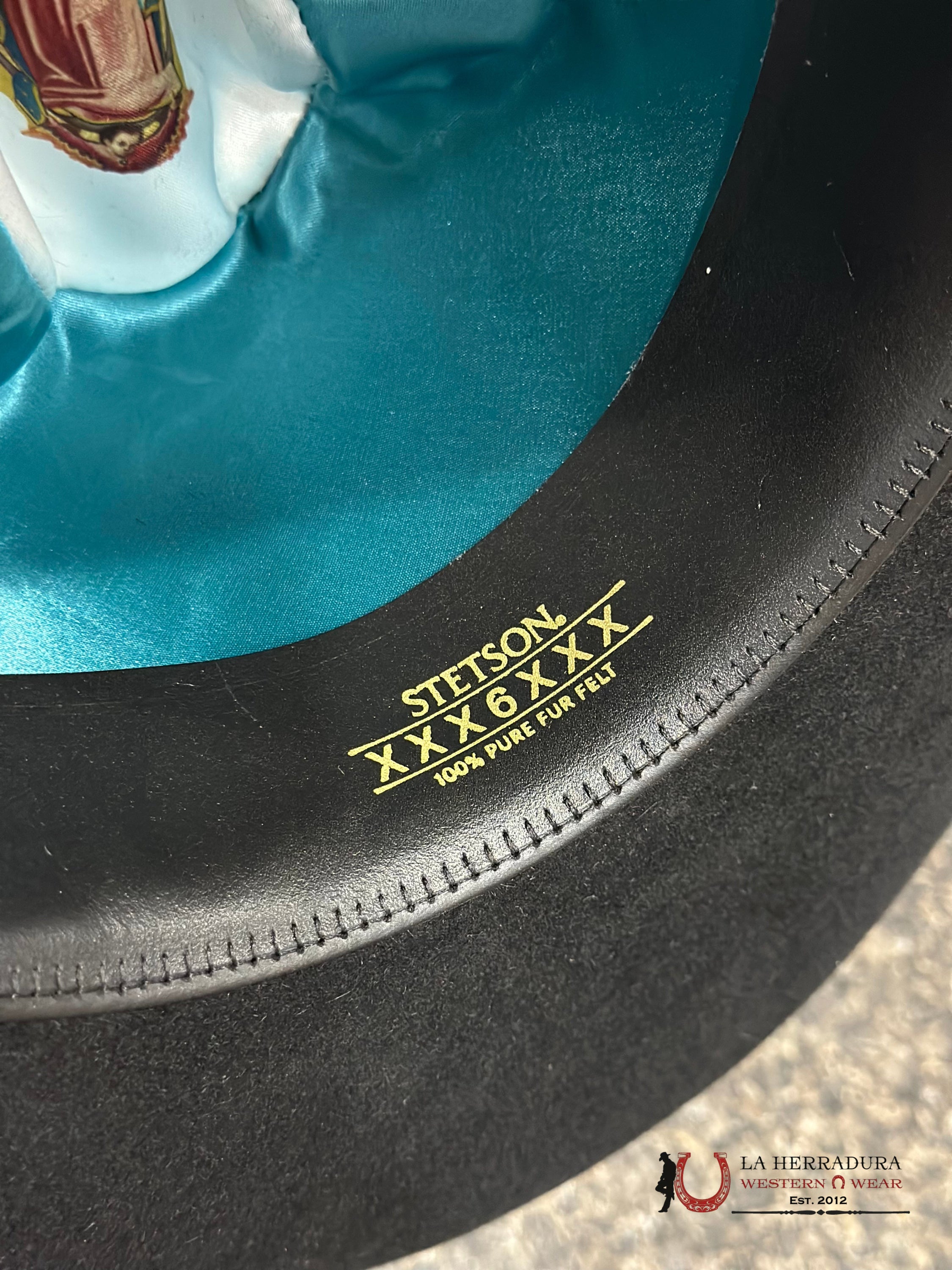 Stetson Guadalupana 6X Negro Tejana