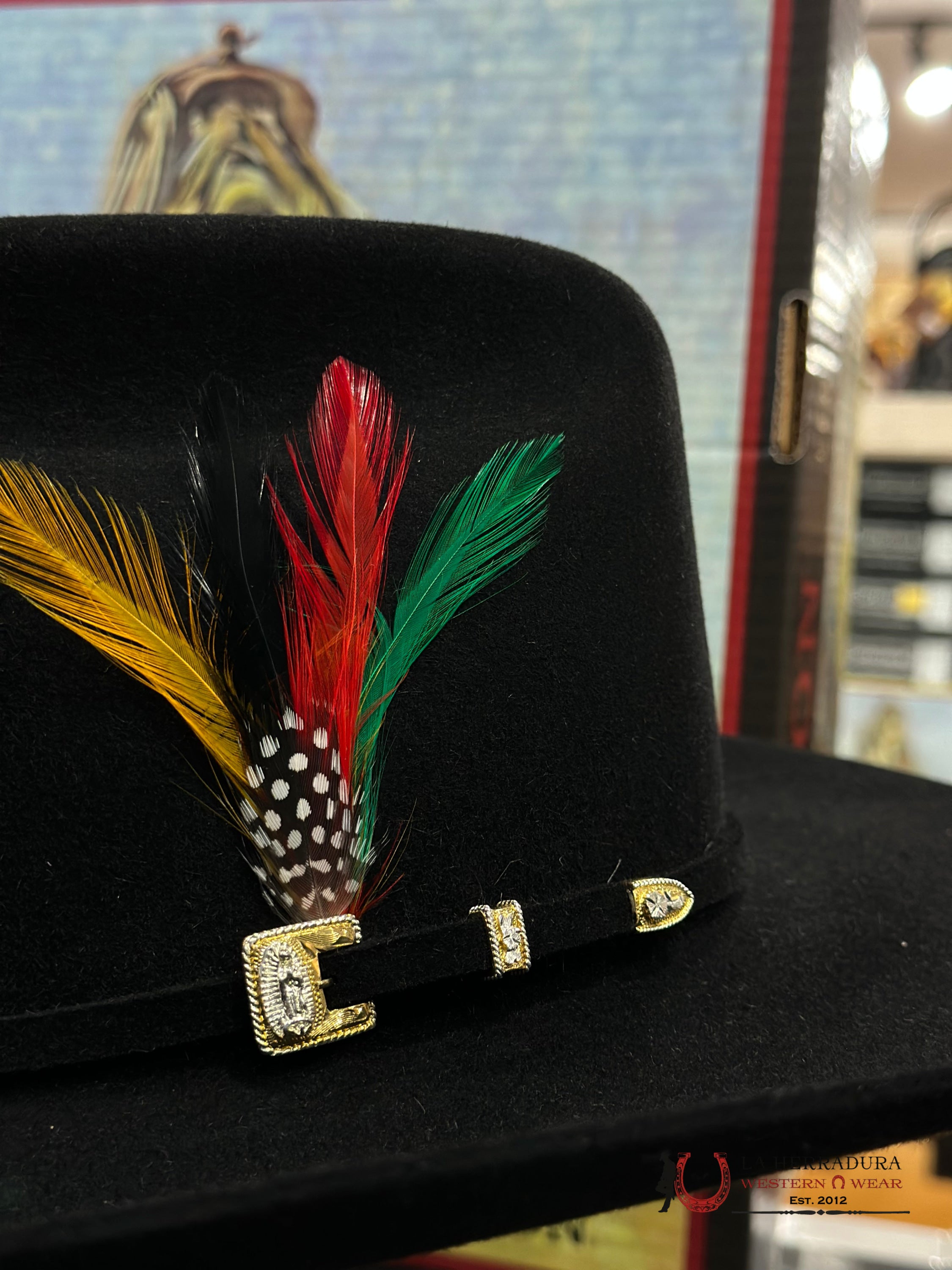 Stetson Guadalupana 6X Negro Tejana