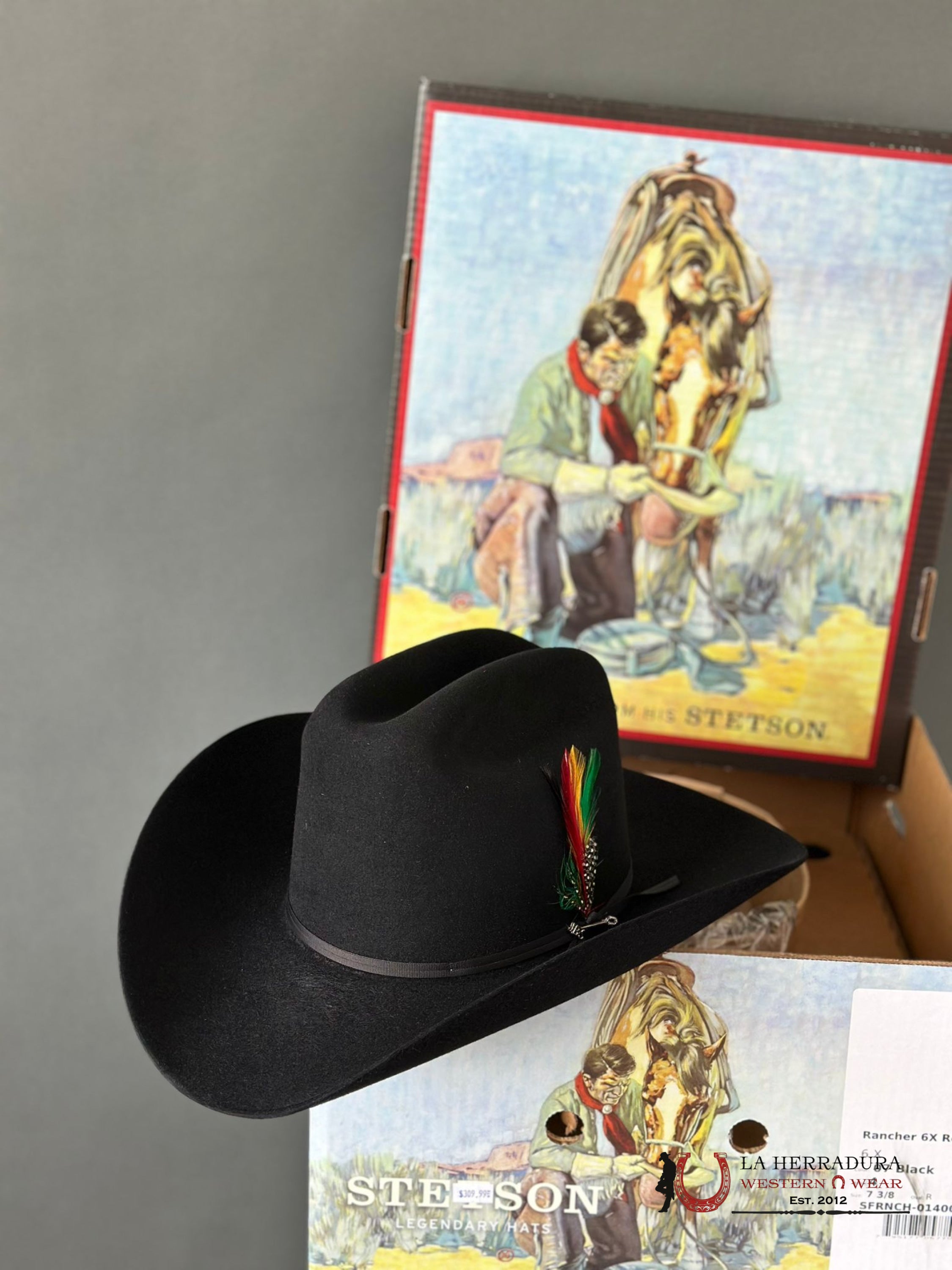 Stetson Rancher 6X Negro Tejana