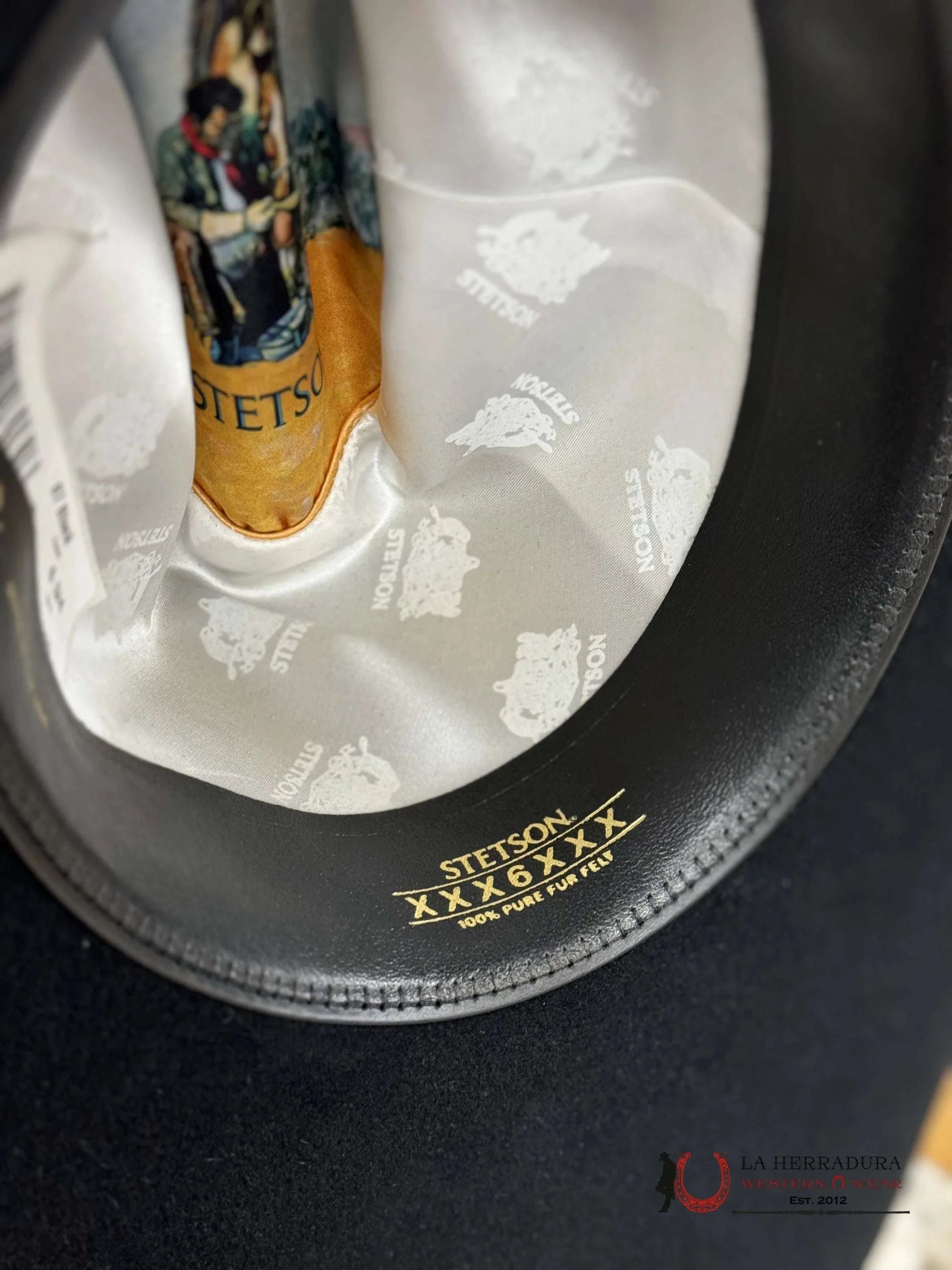 Stetson 6X Palacio Ii Black Tradicional Tejana